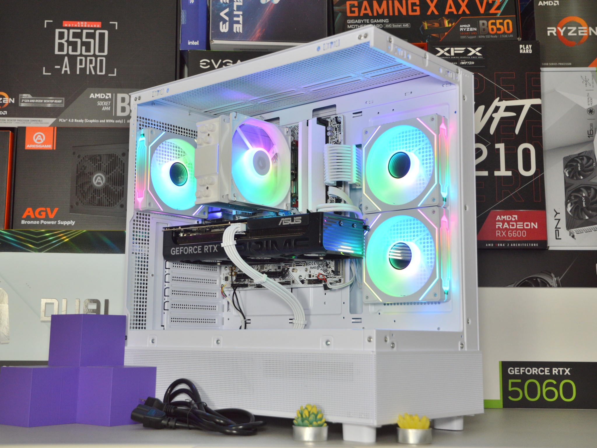 ⚪⚪ | RTX 5060Ti 8GB| RYZEN 5 8400F | 16 GB DDR5 RAM | 1TB NVME SSD | WhiteOut |