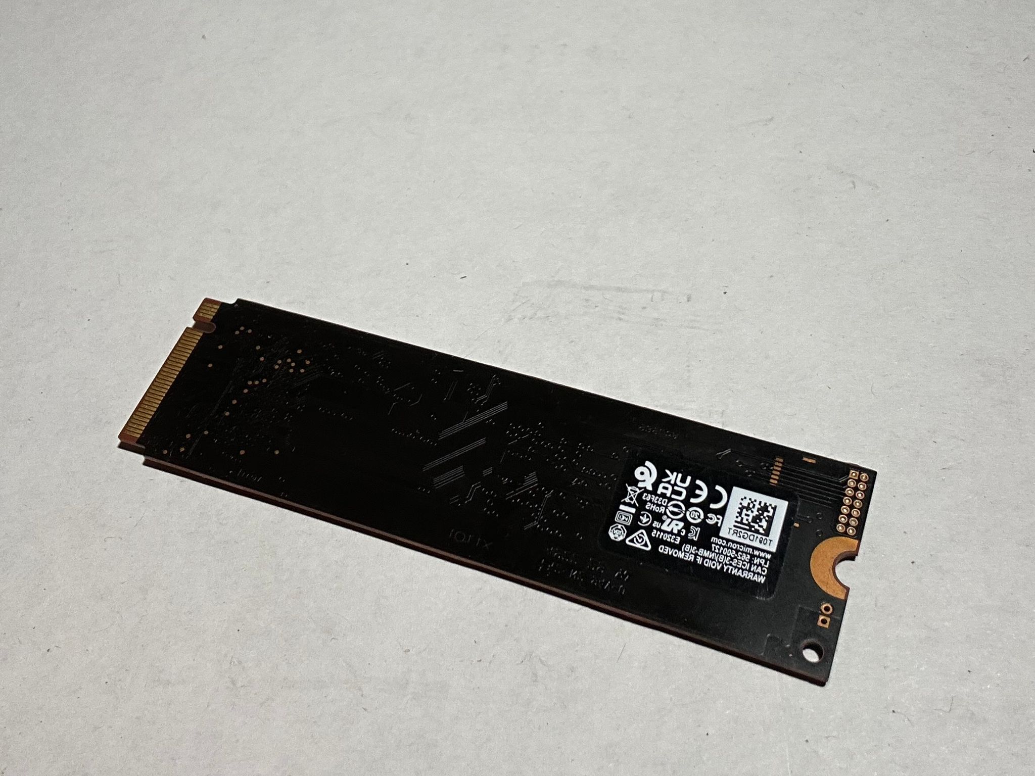 Micron 2400 Pyrite 512GB M.2 NVMe SSD – PCIe Gen4 x4
