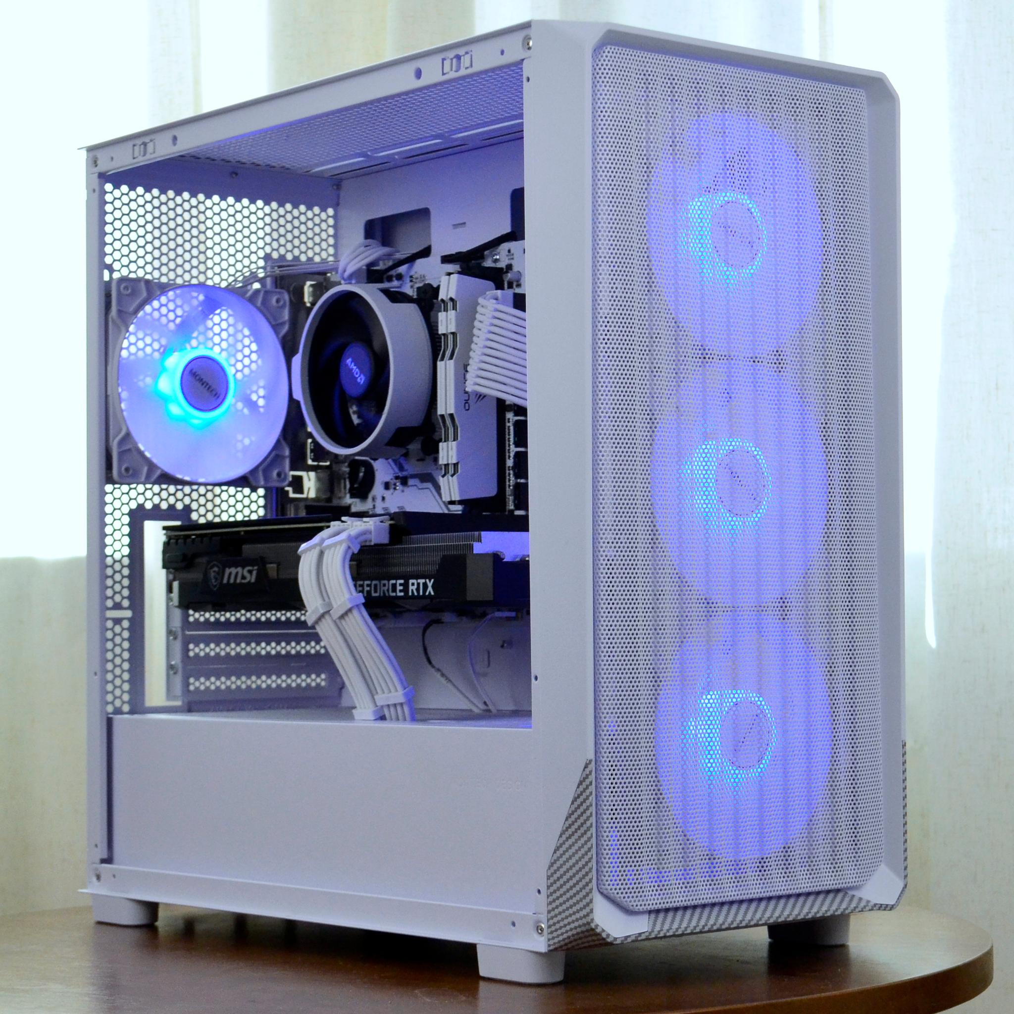 𝗺𝘆𝘀𝘁𝗶𝗰 | Ryzen 5 5500, RTX 3070, 32GB RAM | 1440p White Gaming PC