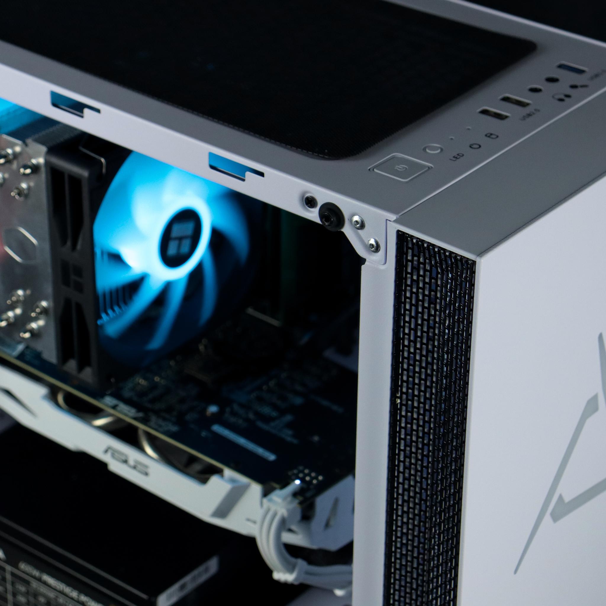 ⚫⚪Budget Gaming PC – GTX 1060, i5 7600K, 16GB RAM, 500GB SSD - WiFi/BlueTooth - ⚫⚪ (Black and White)