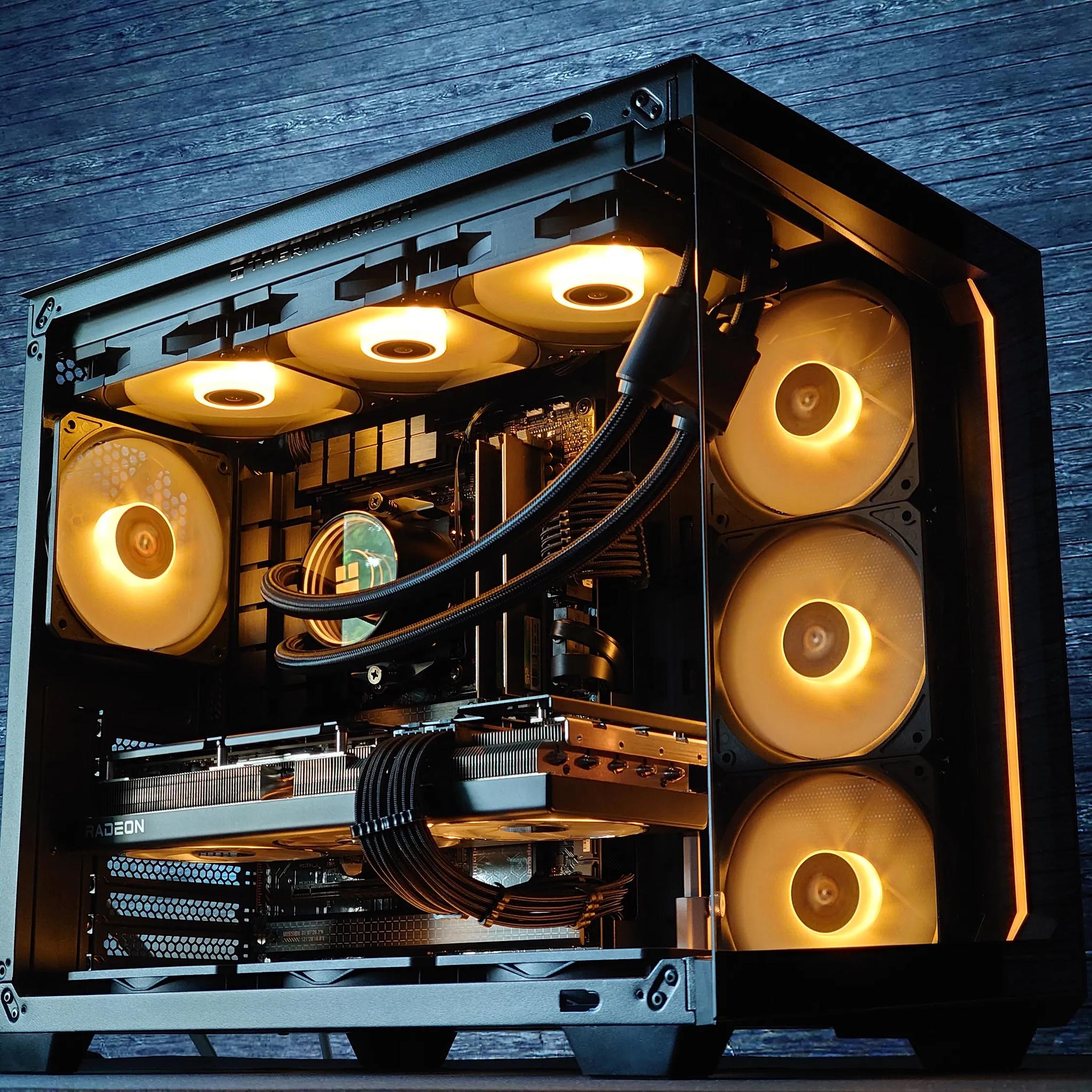 🌌🌑Dark Nebula🔭Liquid Cooled Gaming PC🔭AMD RX 7800 XT 16GB🔭Ryzen 5 7500F🔭32GB DDR5🔭1TB