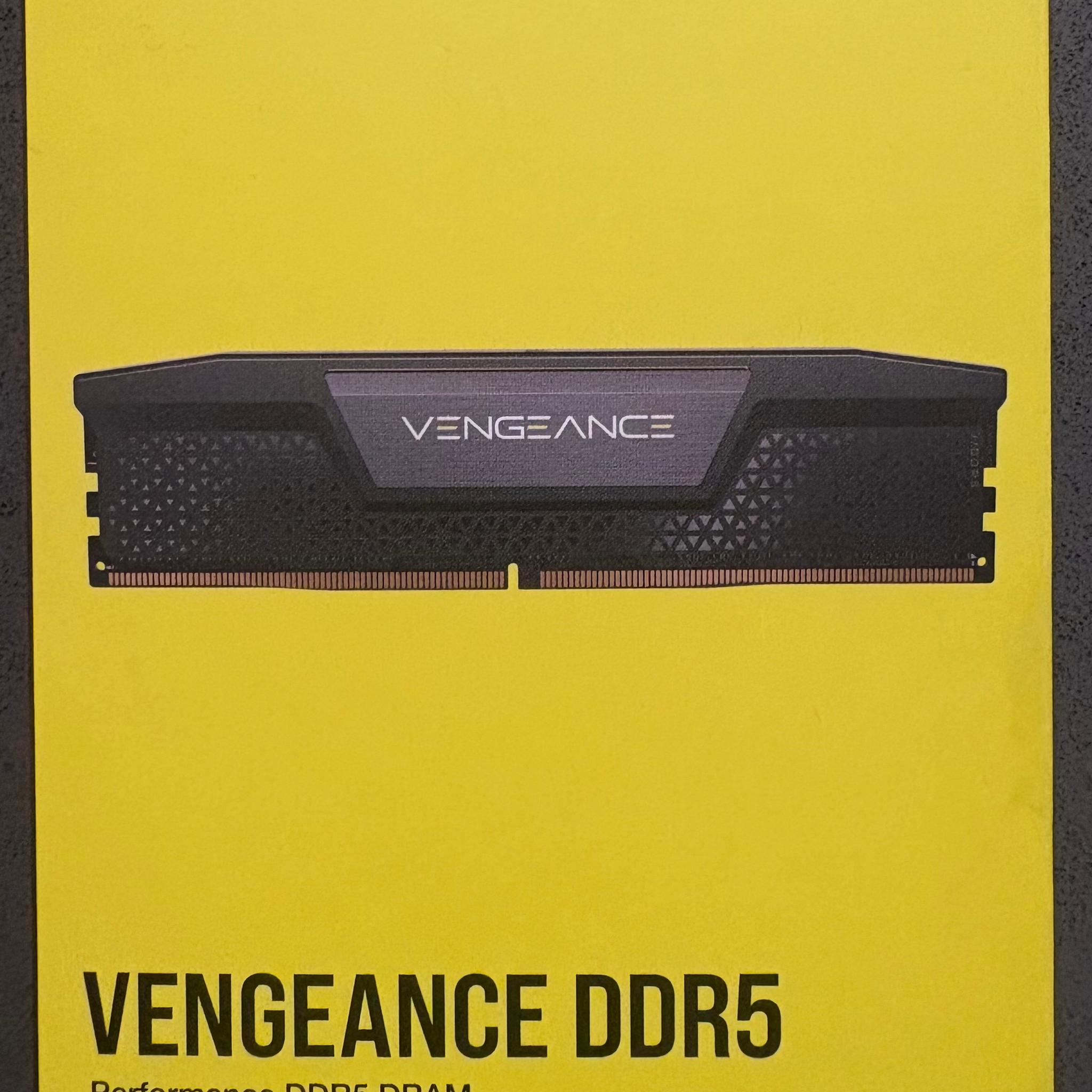CORSAIR Vengeance 32GB (2 x 16GB) DDR5 DRAM 5200MHz CL40 Memory Kit — Black