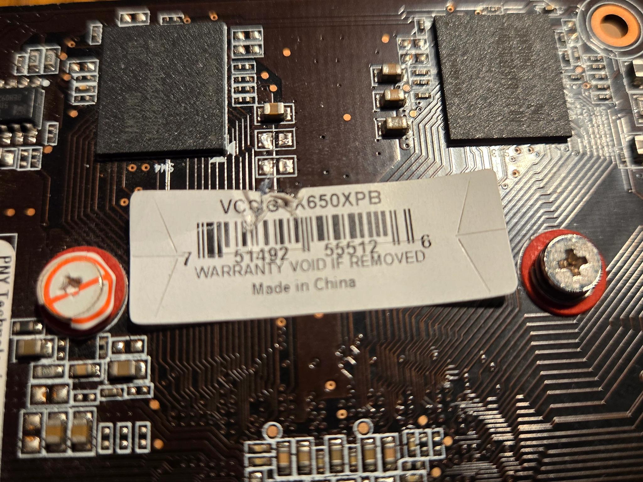 USED PNY GTX 650 2GB Graphics Card