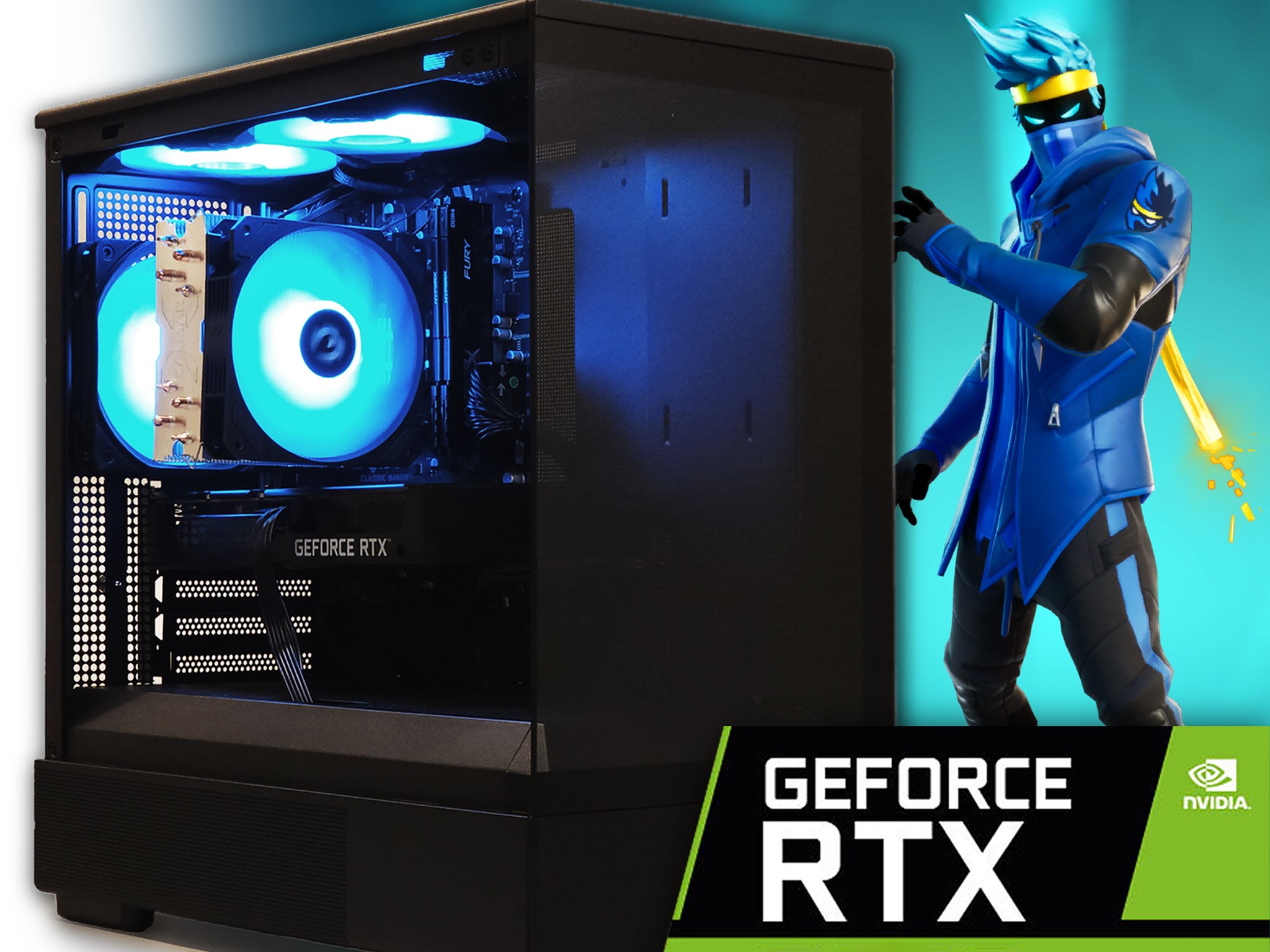 ⚡️ RTX 2070, RYZEN 5 3500X, 16GB DDR4, 512GB M.2 + 500GB HDD, WIFI & BT | Pure Performance Gaming PC