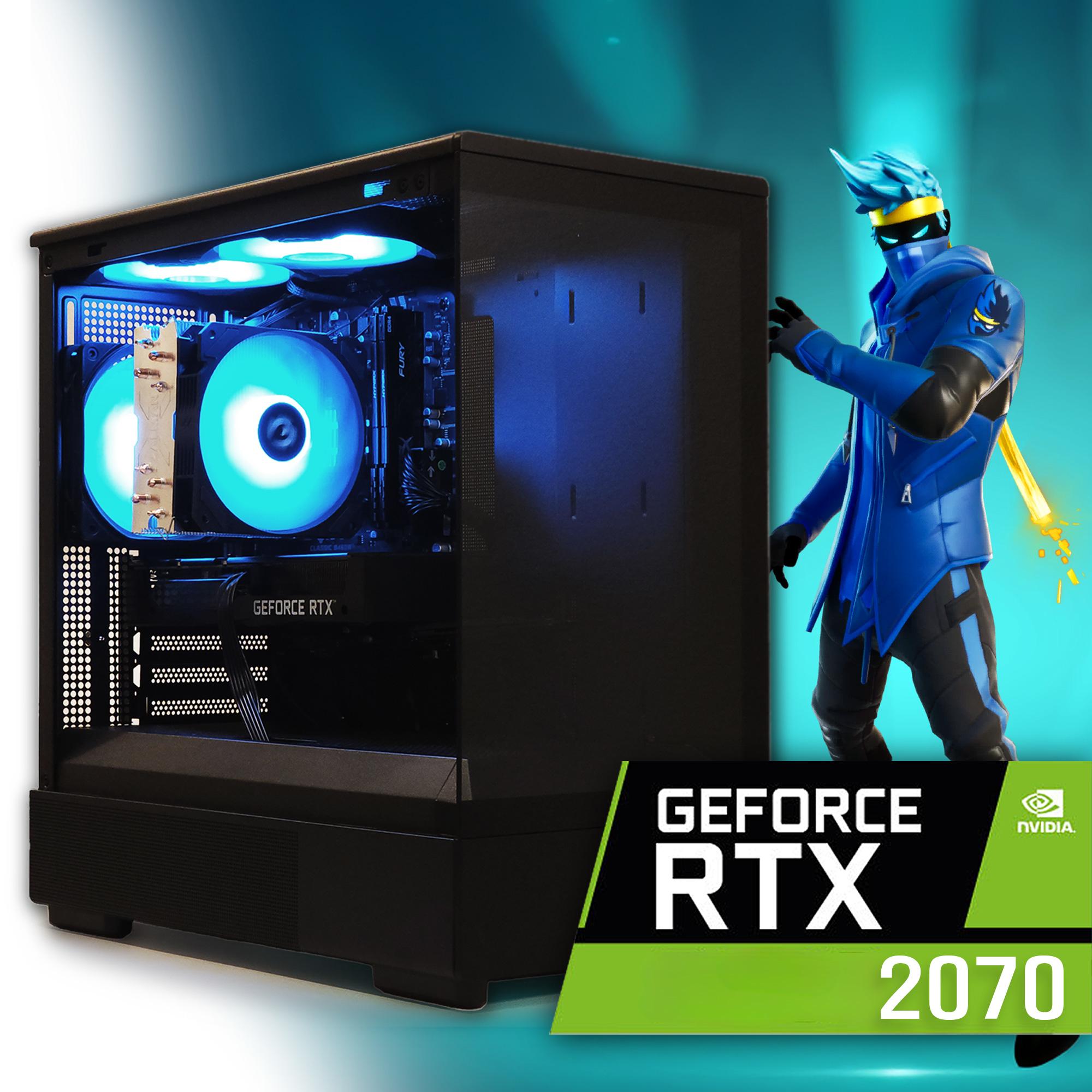 ⚡️ RTX 2070, RYZEN 5 3500X, 16GB DDR4, 512GB M.2 + 500GB HDD, WIFI & BT | Pure Performance Gaming PC