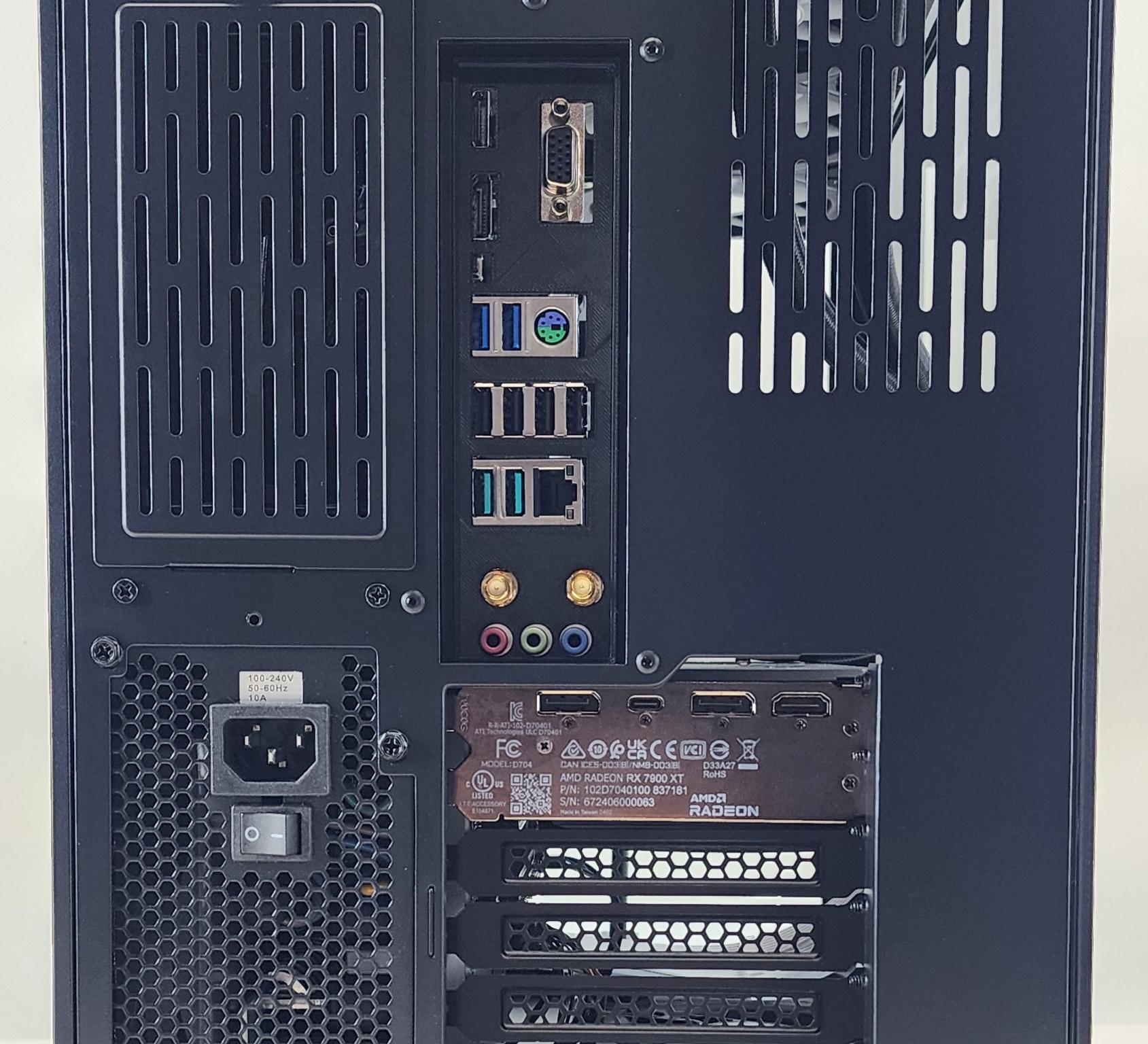 Gaming PC Ryzen 7 7800X3D 32GB RAM 2TB SSD RX 7900 XT 20GB Windows 11 Computer