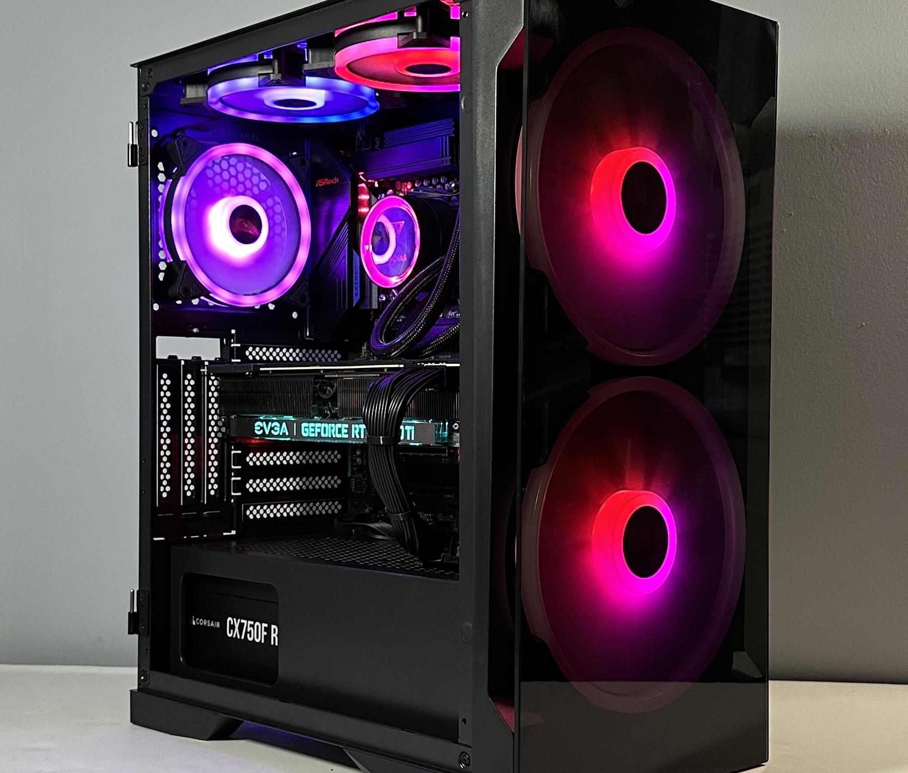 RTX 2080Ti 11GB | INTEL i5-12400F | 32GB RAM | 1TB SSD | Custom RGB Gaming PC WIFI WIN10