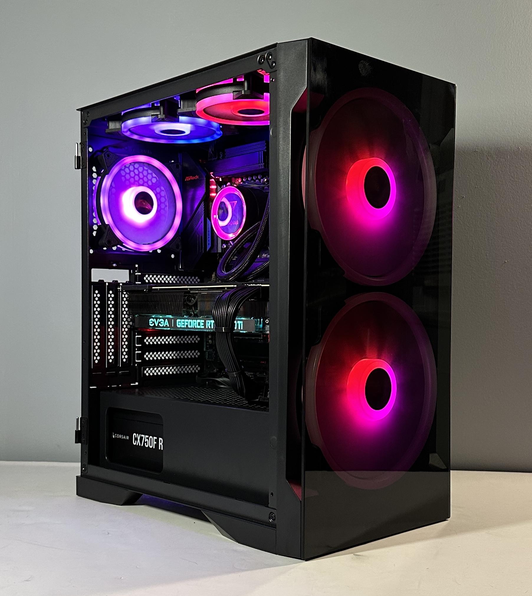 RTX 2080Ti 11GB | INTEL i5-12400F | 32GB RAM | 1TB SSD | Custom RGB Gaming PC WIFI WIN10