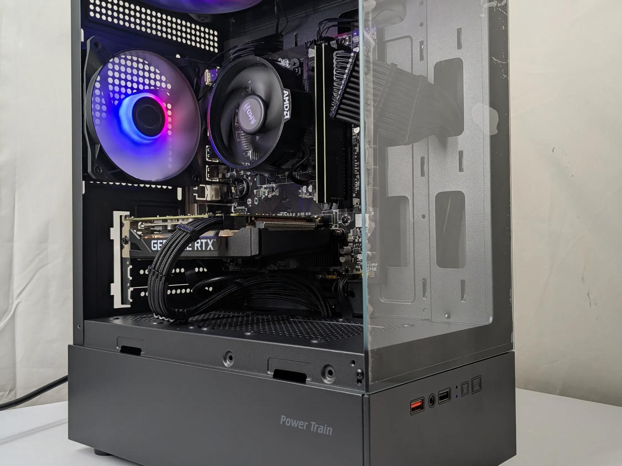 All Black Gaming PC – Ryzen 5 + RTX 2060 – 16GB RAM – 500GB NVMe