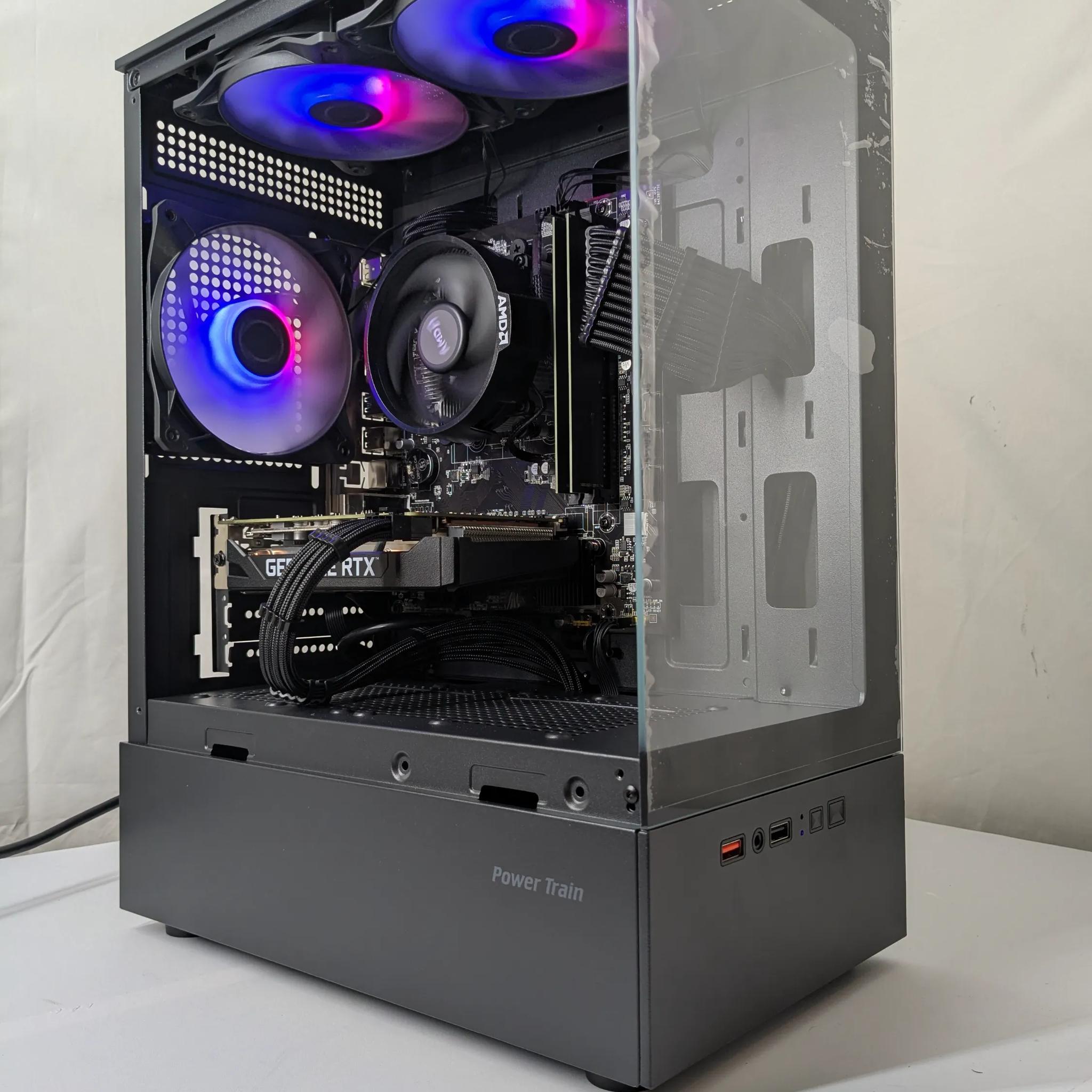 All Black Gaming PC – Ryzen 5 + RTX 2060 – 16GB RAM – 500GB NVMe