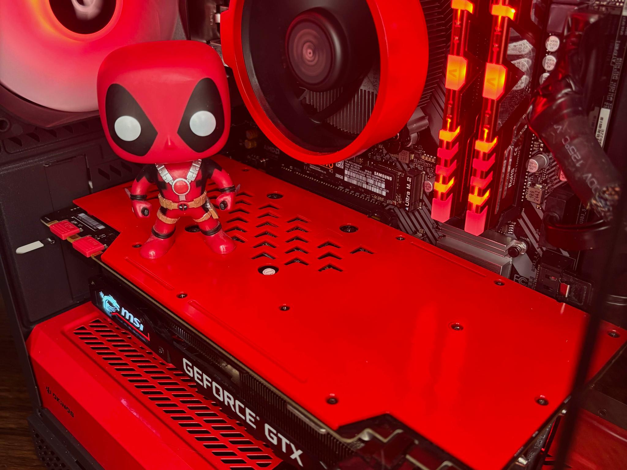 Red Gaming PC (GTX 1080 Ti 11GB + AMD Ryzen 5 3600 + 16GB DDR4 + SSD + HDD)