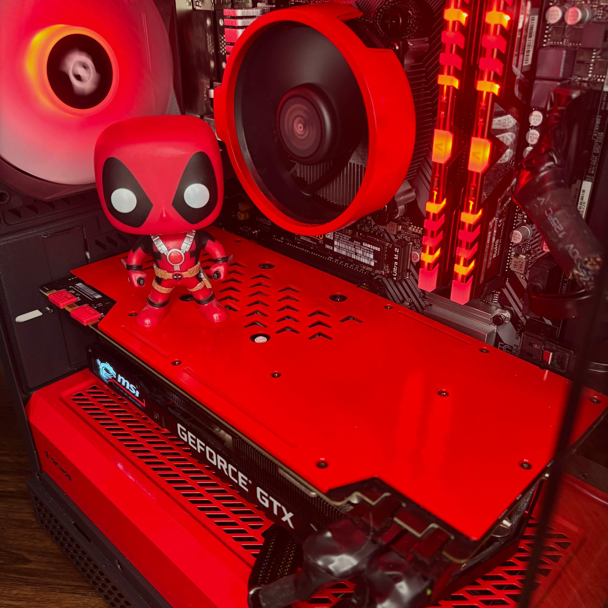 Red Gaming PC (GTX 1080 Ti 11GB + AMD Ryzen 5 3600 + 16GB DDR4 + SSD + HDD)