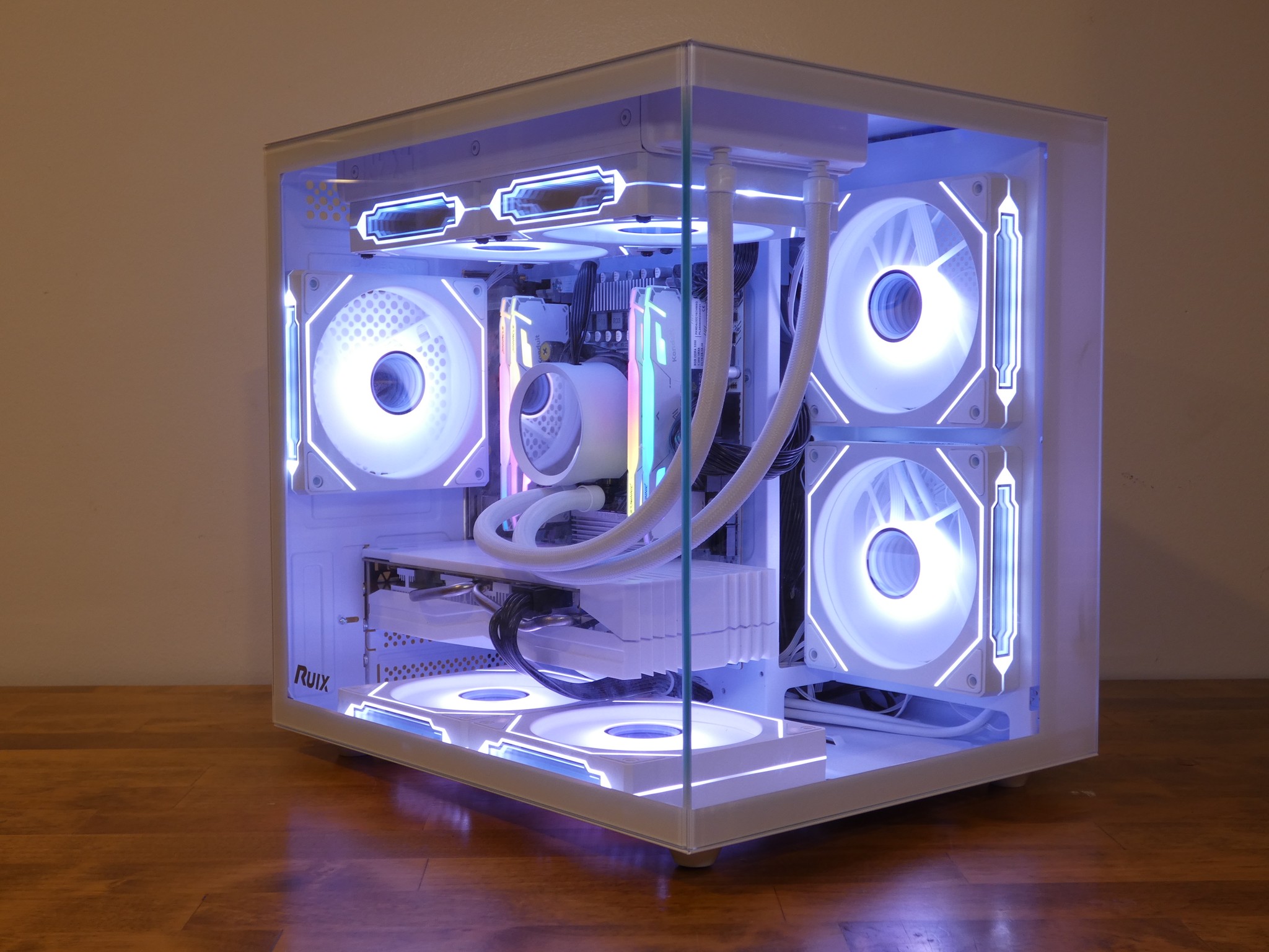 Custom All White Gaming PC | RX 580 8GB | Xeon 12-Core | 32GB RAM | 1TB NVMe SSD | RGB