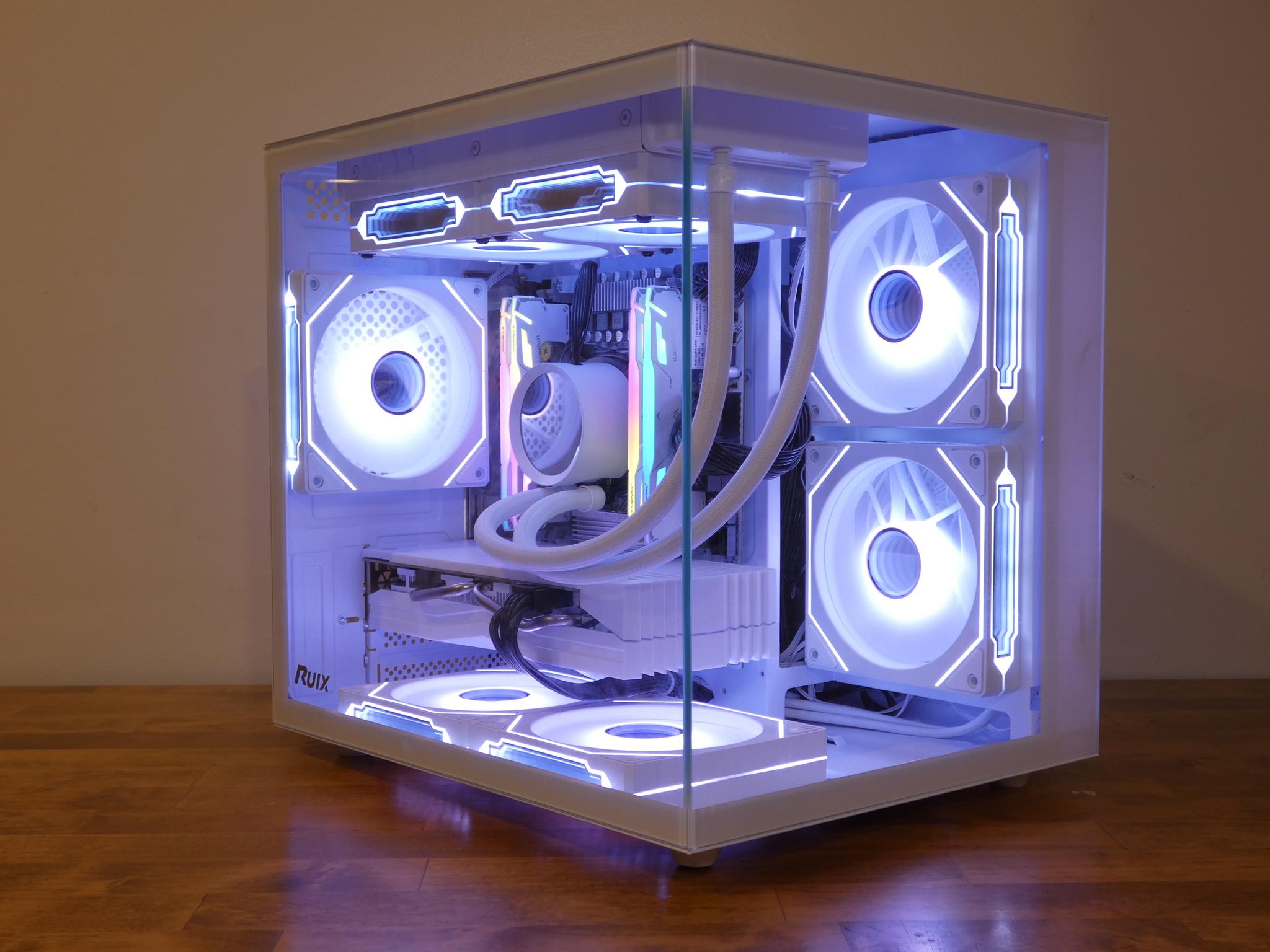 Custom All White Gaming PC | RX 580 8GB | Xeon 12-Core | 32GB RAM | 1TB NVMe SSD | RGB