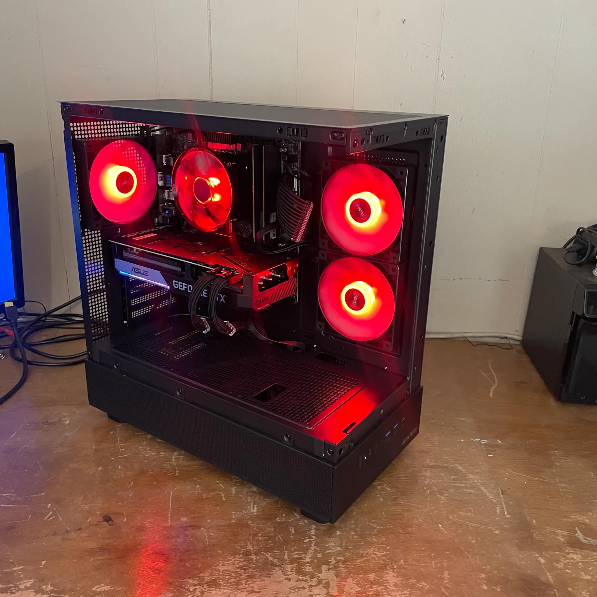 Fish Tank RTX Gaming PC |i5-13400f|2TB M.2|Geforce RTX 3070|32GB Ram