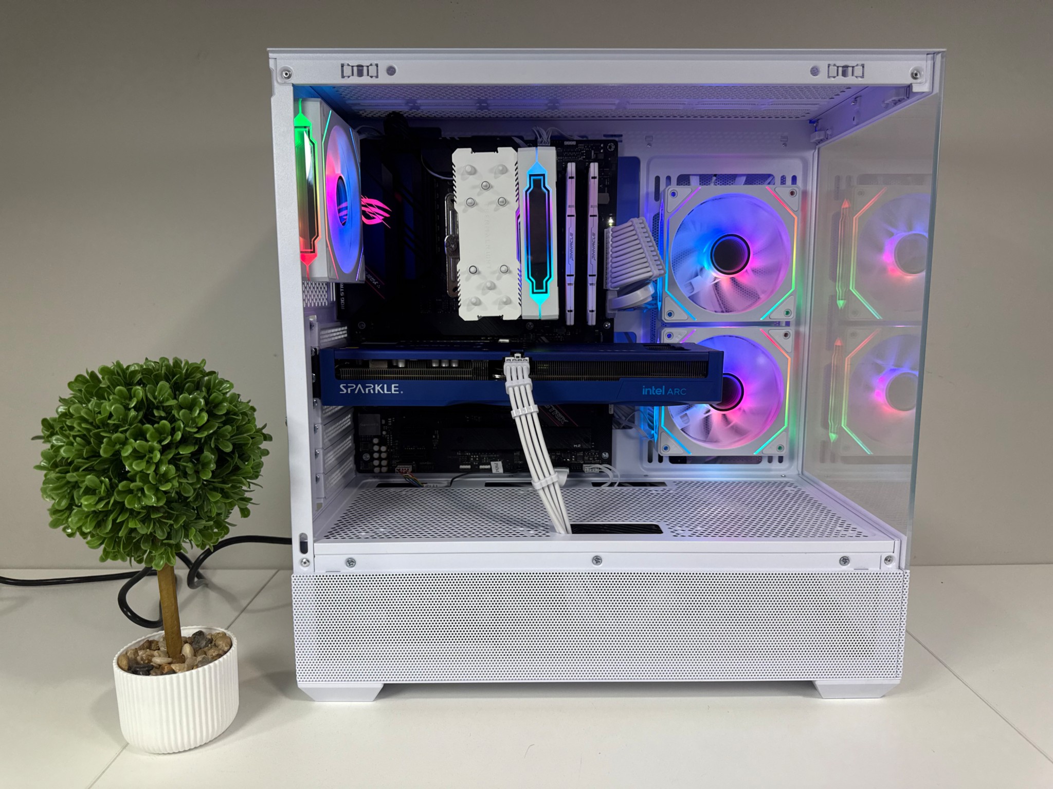 Intel B580 | Ryzen 7 5700 X | 32GB DDR4 | 1TB SSD | 650W Gold PSU | ARGB Fans | Windows 11 PRO