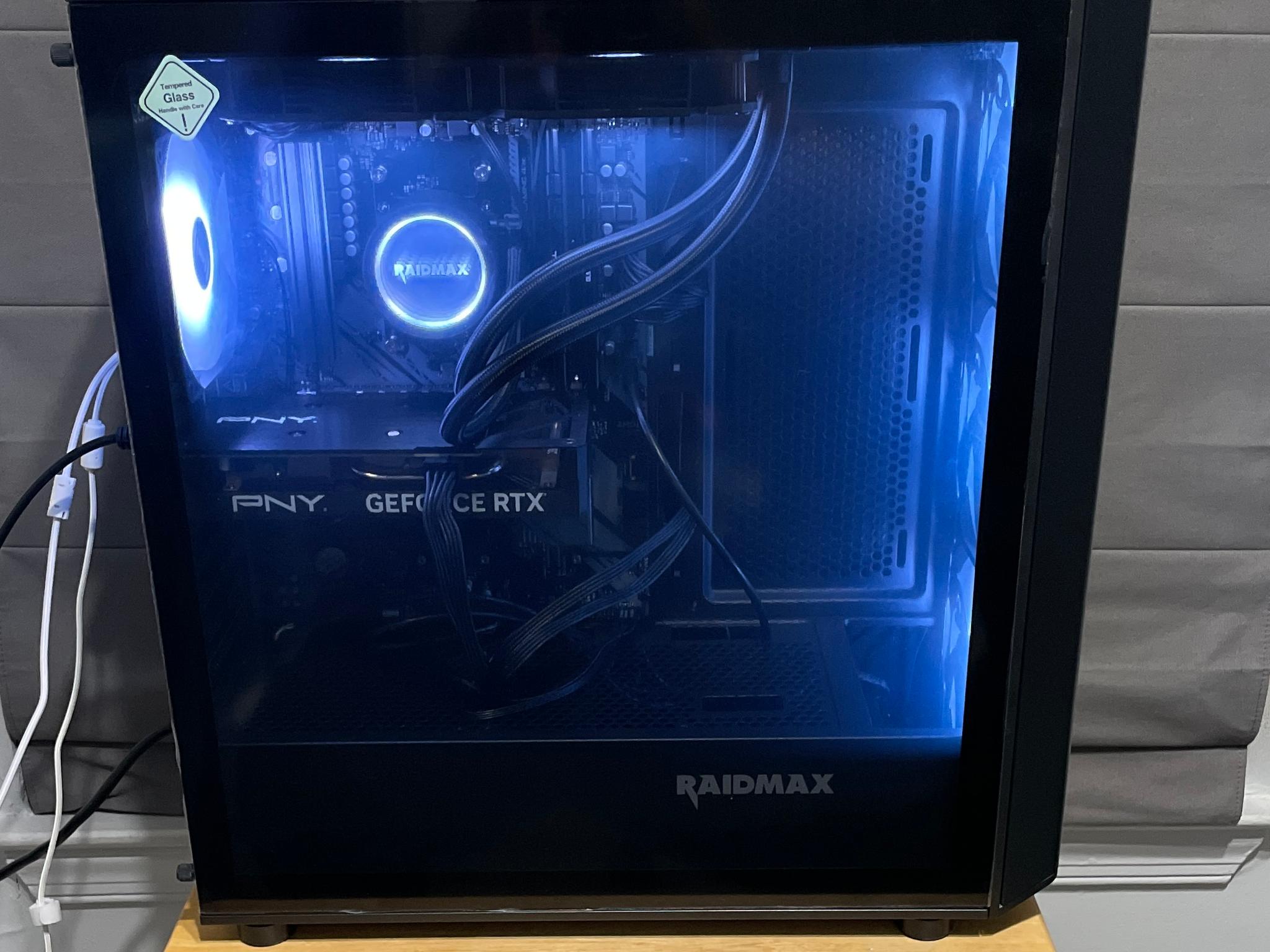 🌌 Blue Nova | Ryzen 5 5500 | RTX 4060 8GB | 32GB RAM | 1TB NVMe | Liquid Cooled