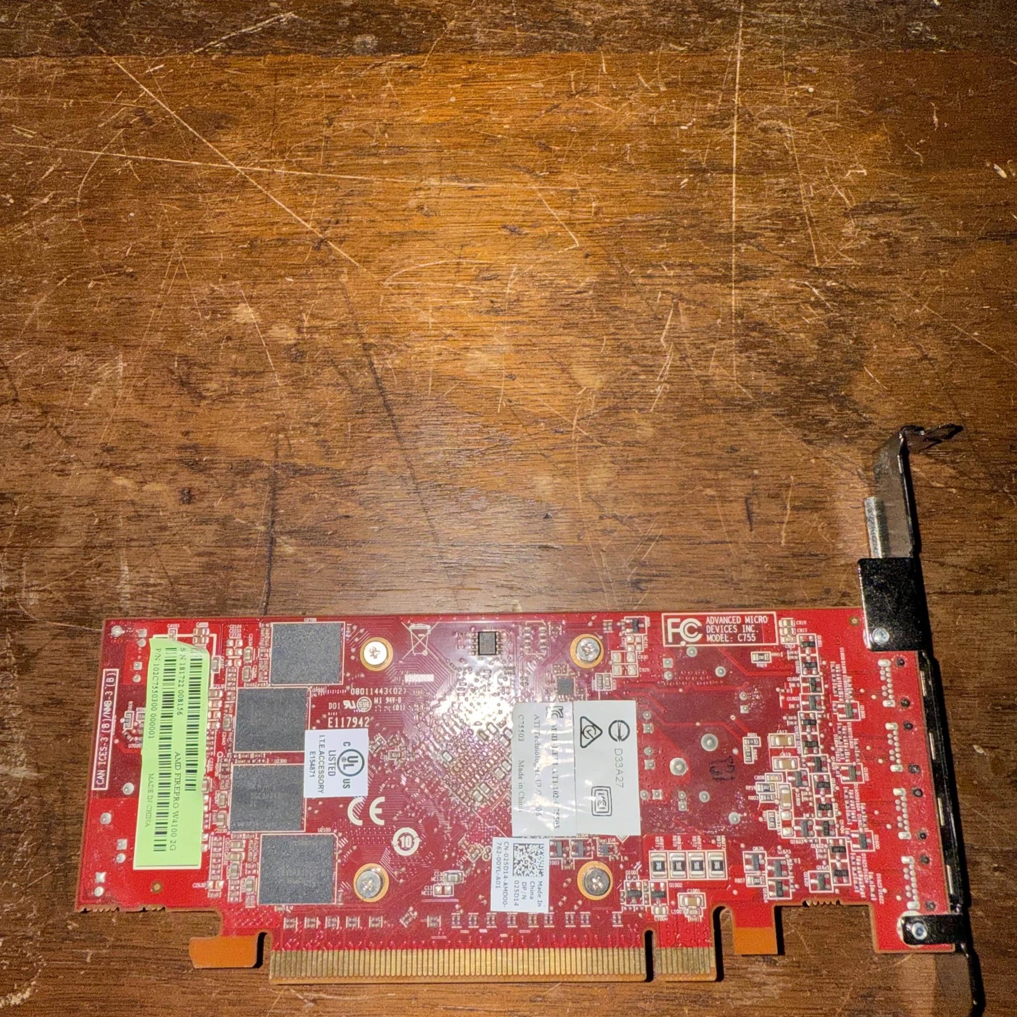 AMD FirePro W4100 Workstation GPU