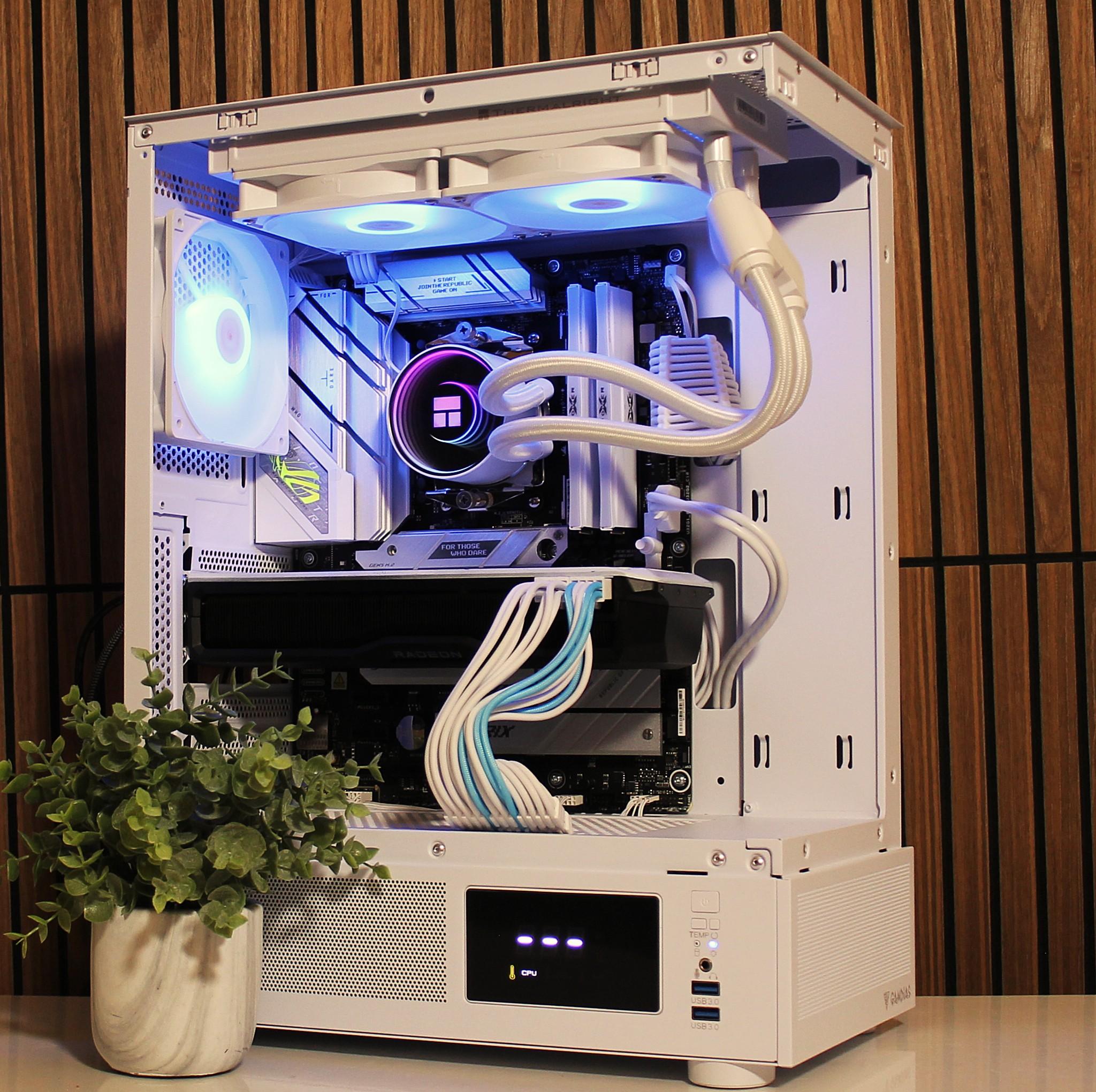 ❄️ALL WHITE Gaming PC ❄️| RX 7800XT 16GB💻| DDR5 | 32GB RAM | WiFi/BT | Windows 11 | 1TB |