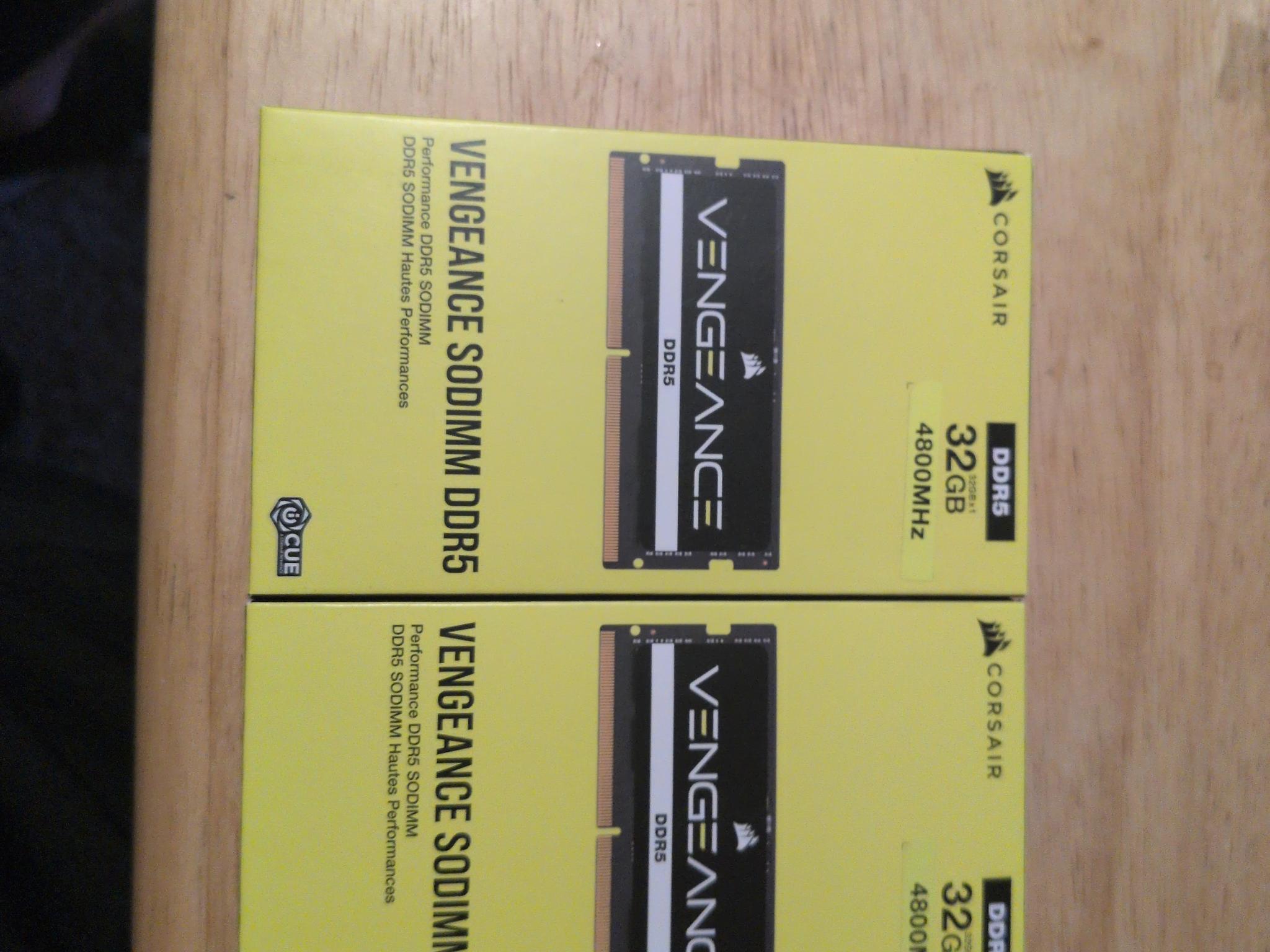 Corsair vengeance 64gb ddr5 ram