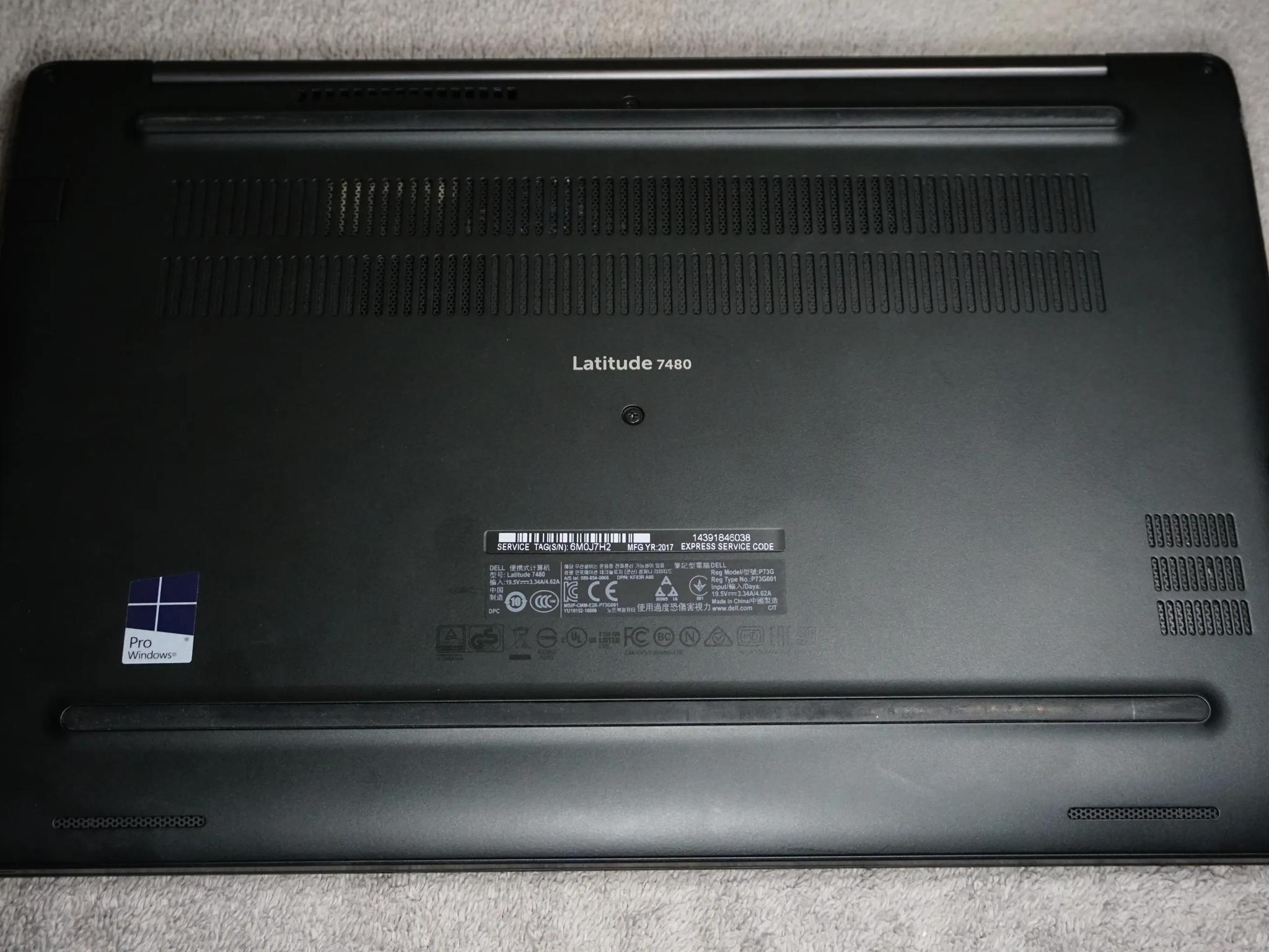 Dell Latitude 7480 Laptop | i7-7600U | 8GB RAM | 512GB SSD | Windows 11