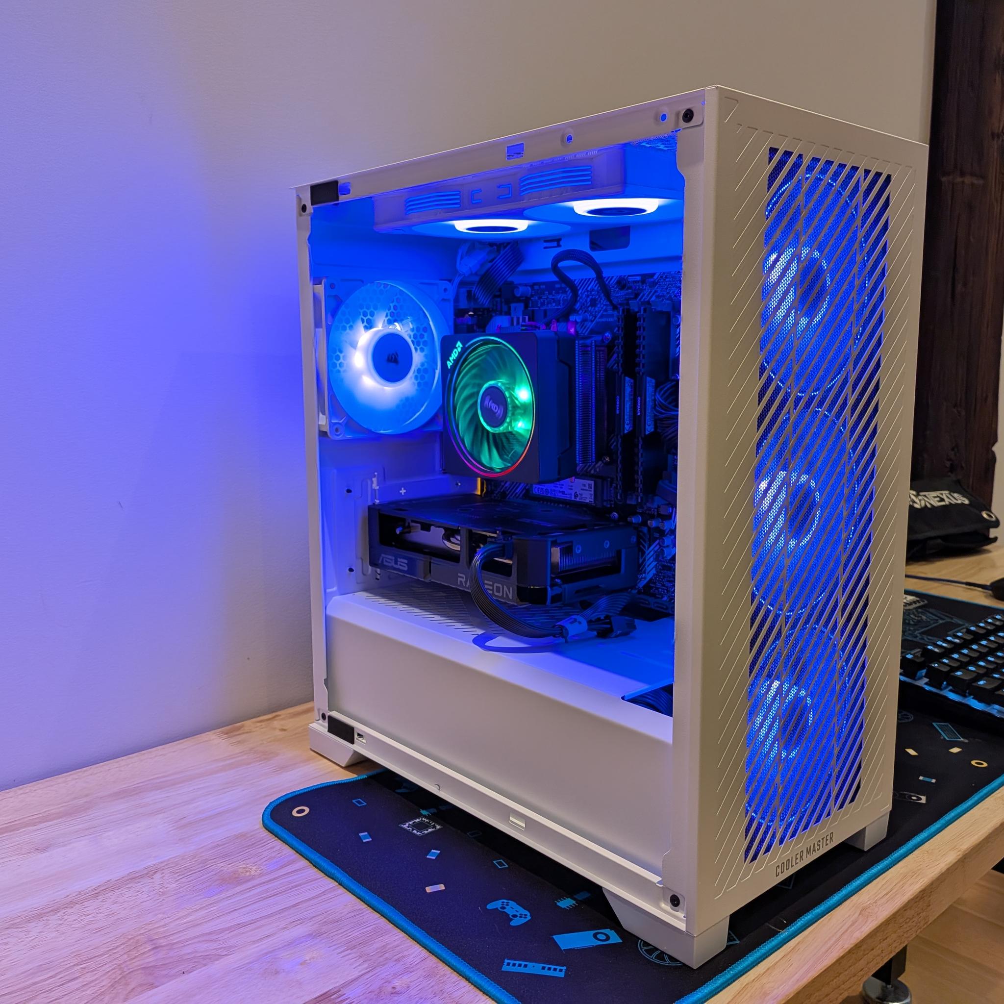 1440p Violet Cloud - RX 9060 XT 16GB, Ryzen 5 5600X, 32 GB DDR4 RAM, 1 TB Gen 4 NVME, RGB