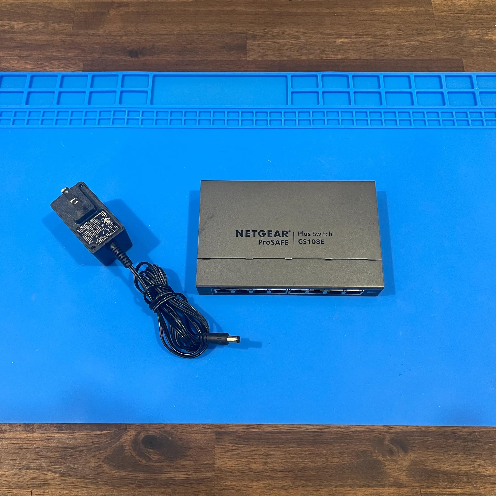 NETGEAR GS108Ev3 — 8-Port Gigabit Ethernet Plus Managed Switch