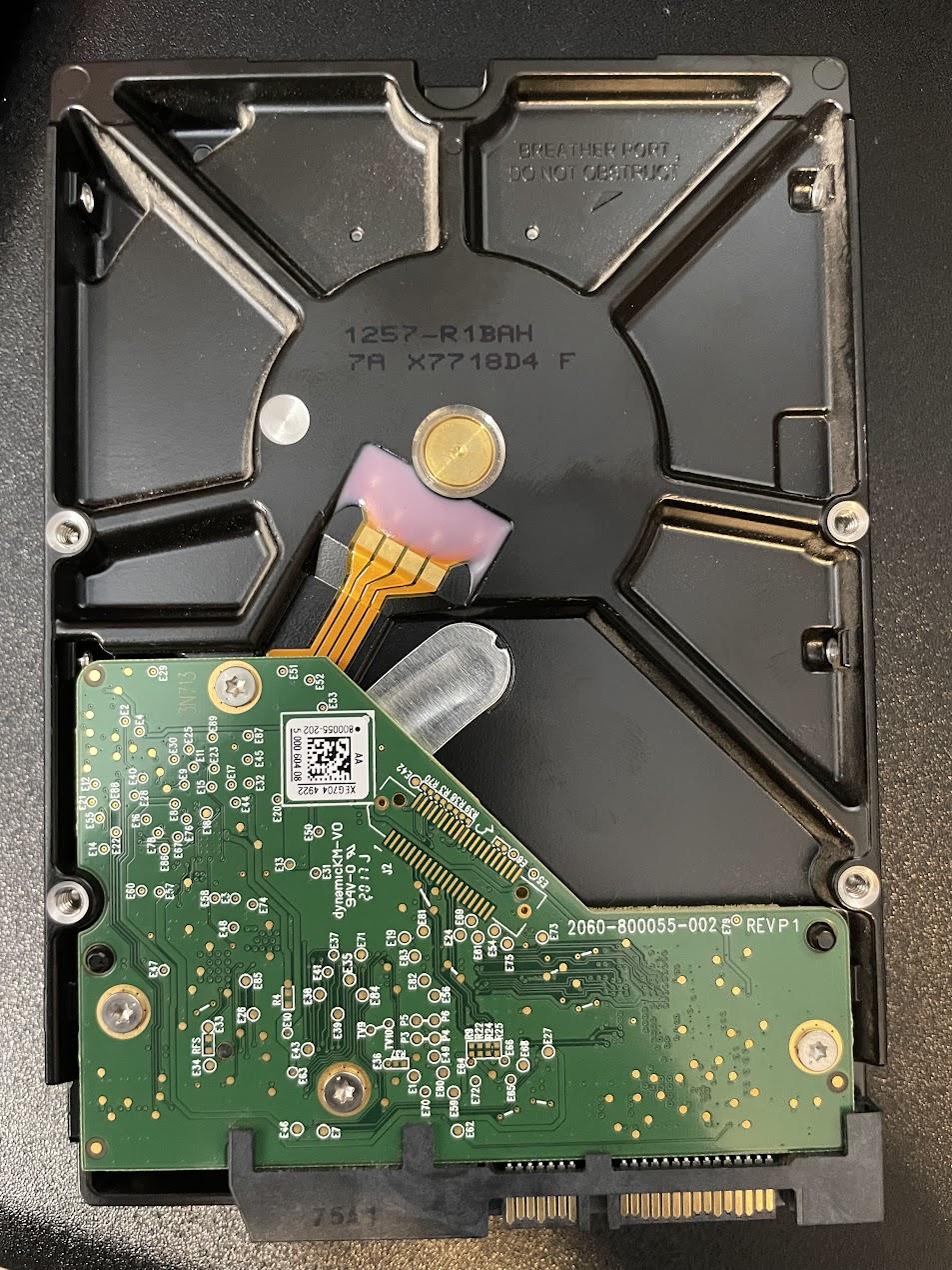 USED - WD Blue 4TB Desktop Hard Disk Drive - 5400 RPM SATA 6Gb/s 64MB Cache 3.5 Inch - WD40EZRZ