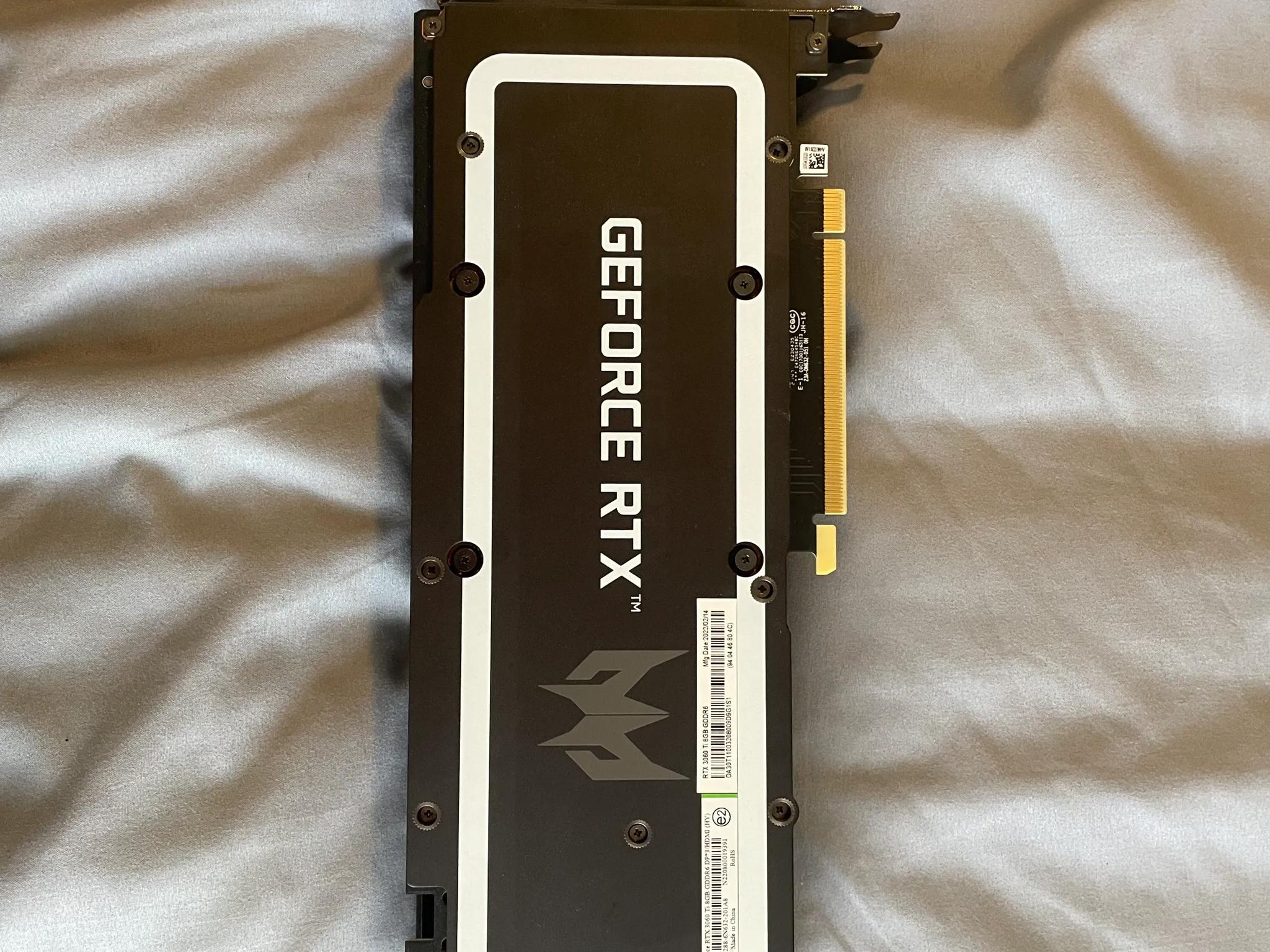 GeForce RTX 3060ti ACER Predator Prebuilt Model