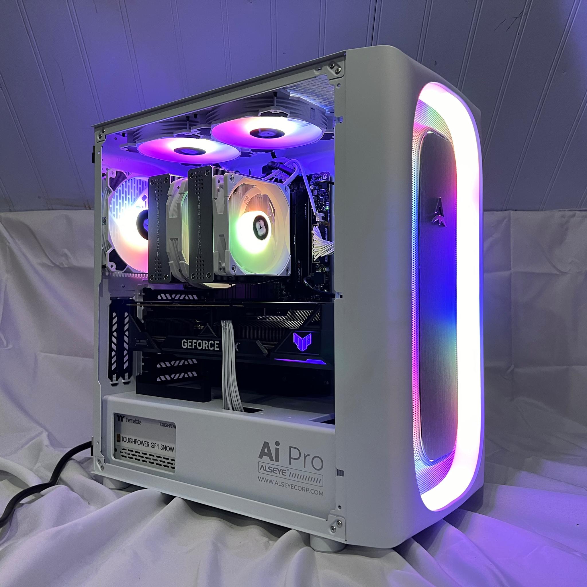 "The Star Stealer" / Ryzen 7 7800x3d, TUF RTX 4080 OC, 5Tb, 32gb ddr5 gaming pc with evga keyboard