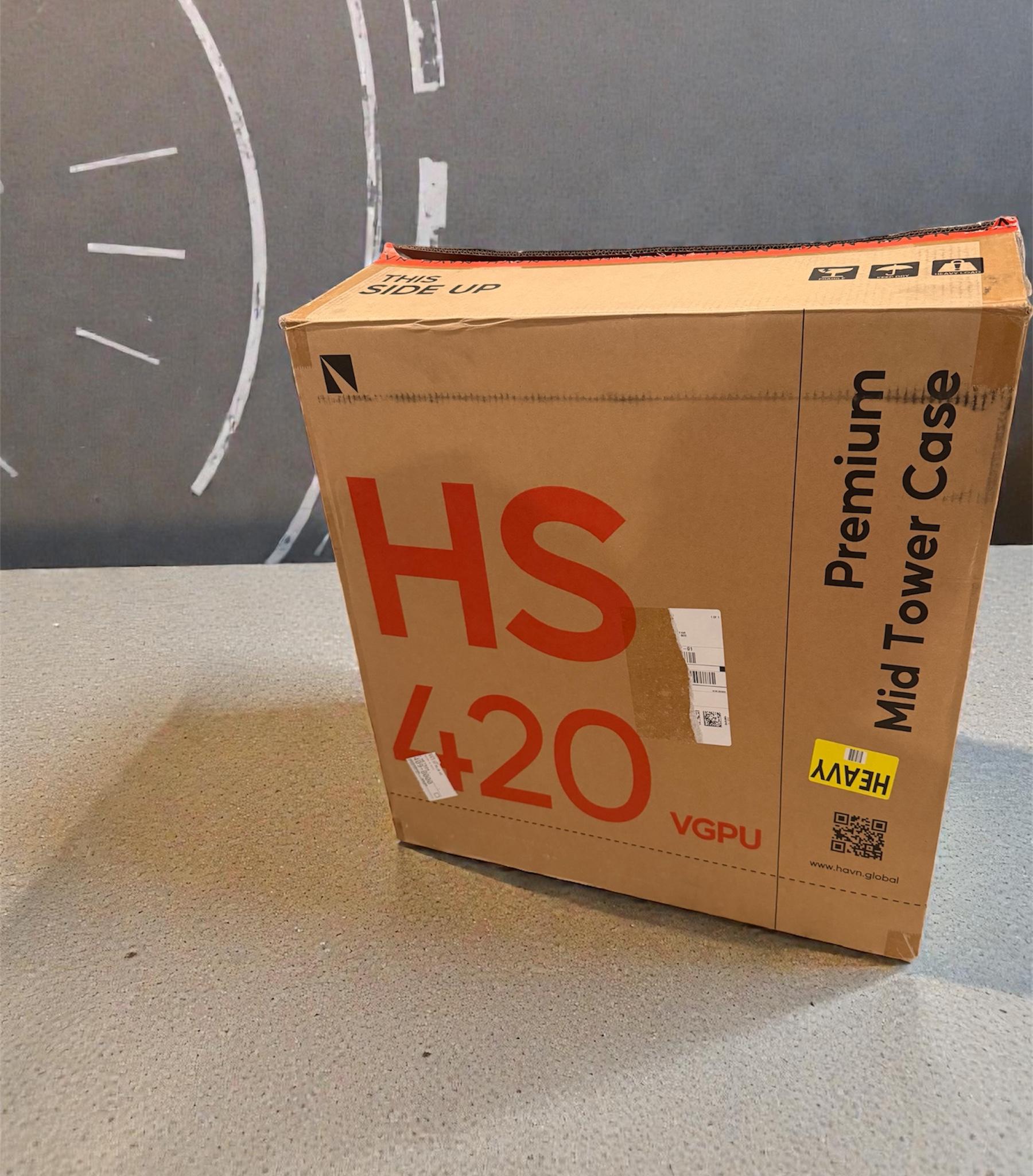 ❄️THE WHITE TOWER ❄️ — HAVN HS420 VGPU + 8x NZXT Duo RGB Fans — Case Only