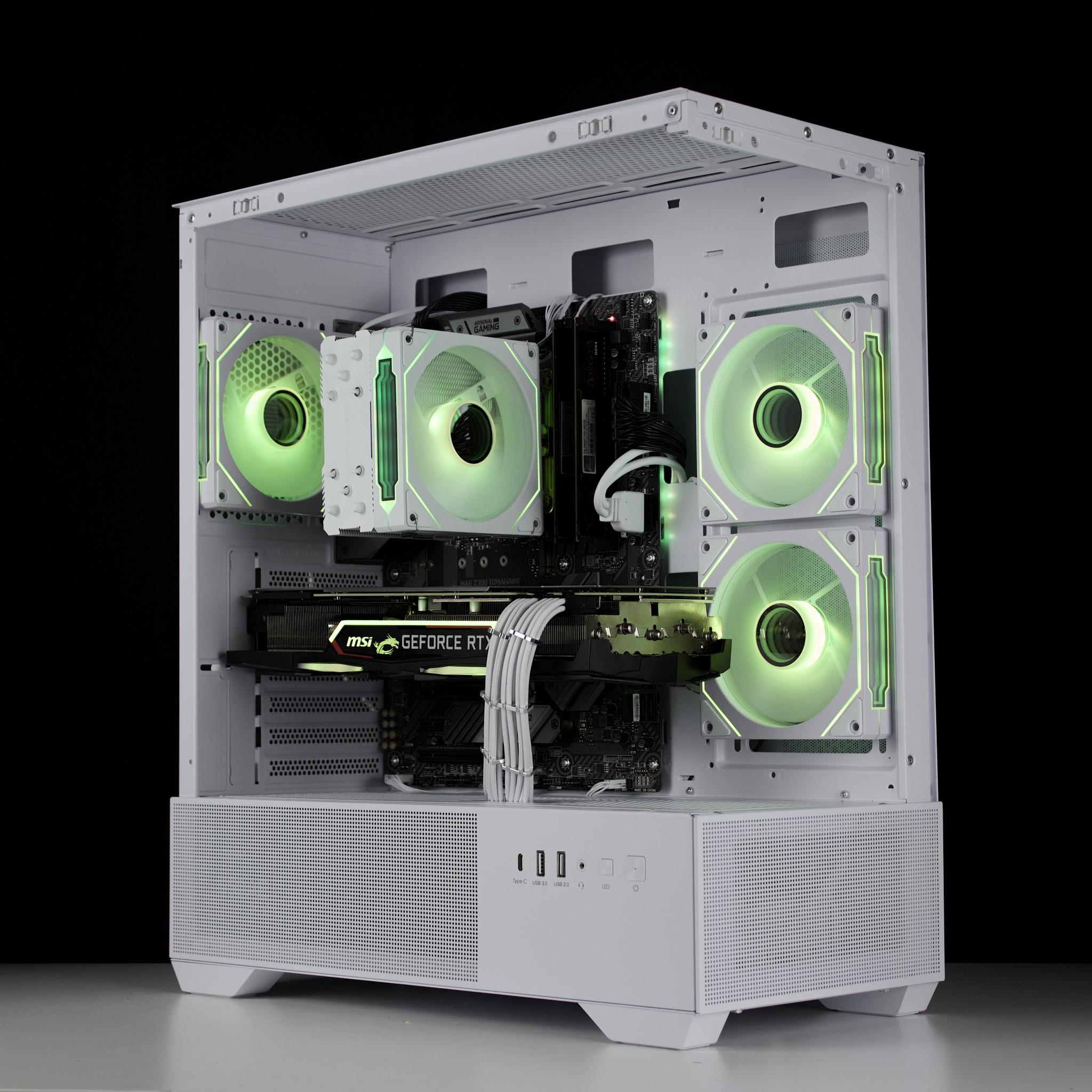 🧊❄️🧊 White Gaming PC – RTX 2080 8G, i7 9700K, 16GB RAM, 960GB SSD - WiFi, BlueTooth 🧊❄️🧊