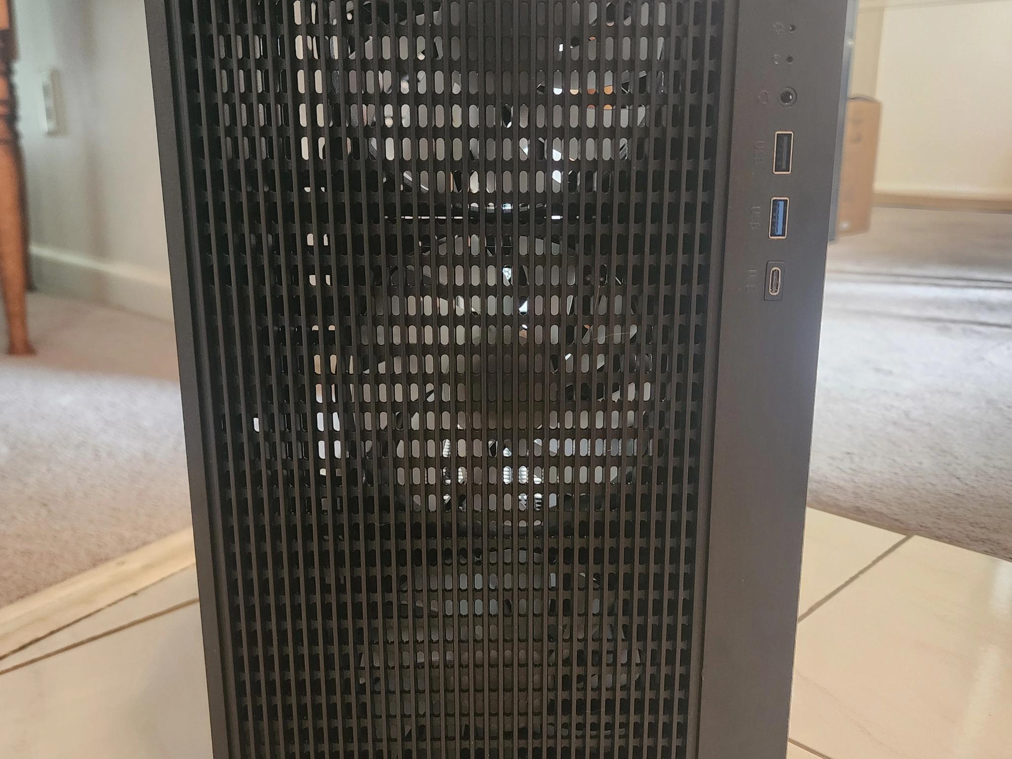 DIYPC R1-BK Micro ATX Black PC Case, 4 ARGB Fans