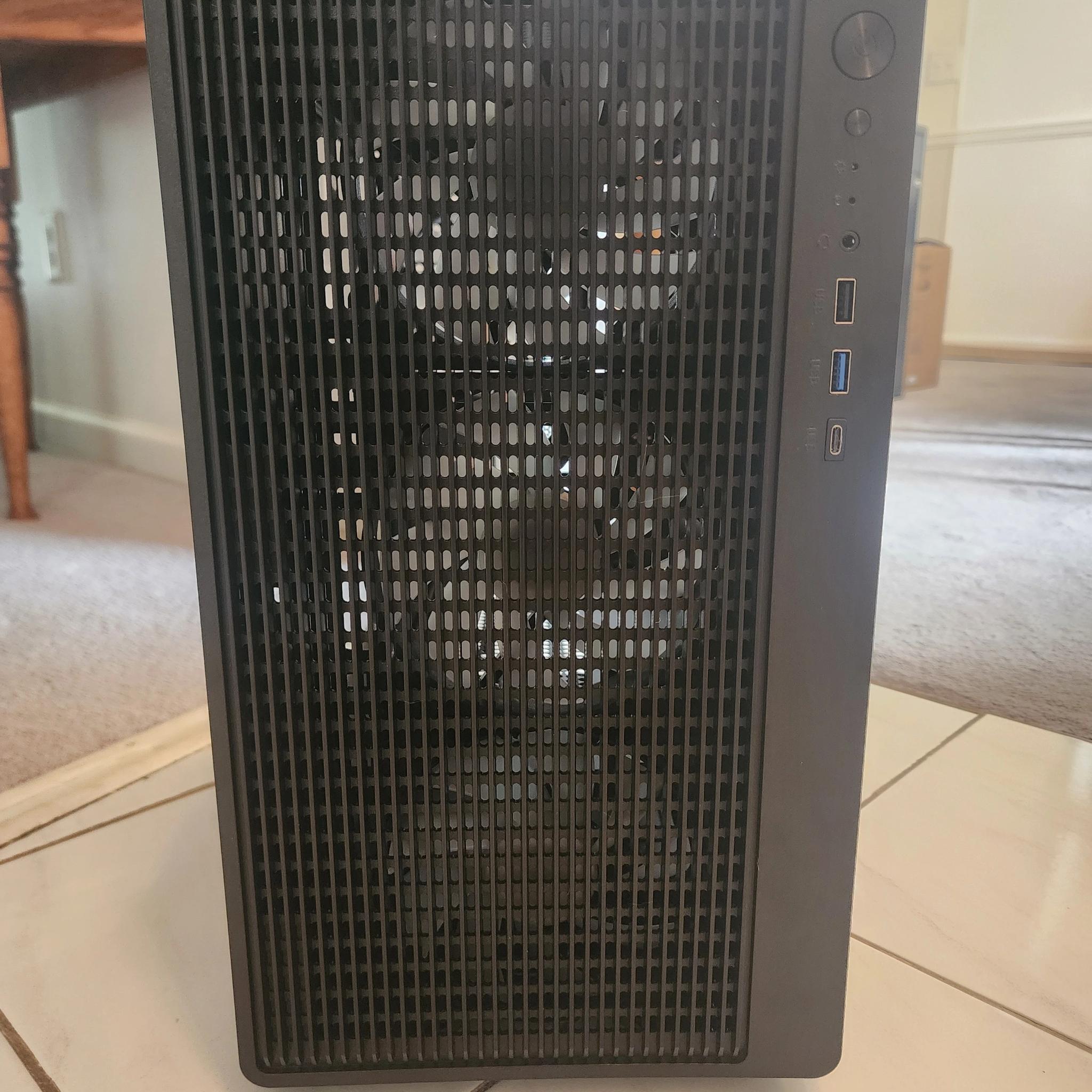 DIYPC R1-BK Micro ATX Black PC Case, 4 ARGB Fans