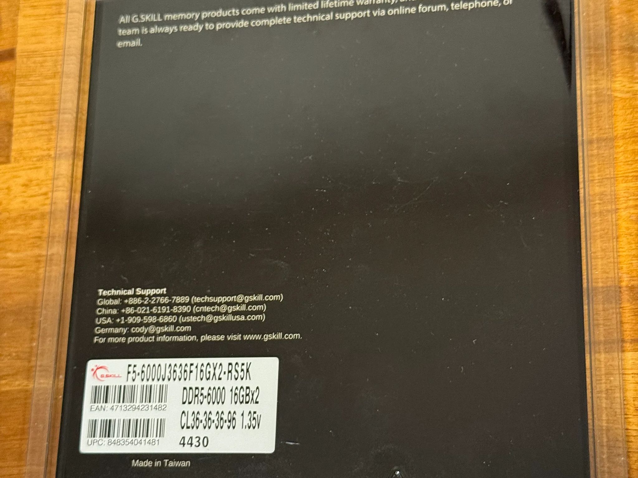 BRAND NEW 32GB (2x16GB) 6000MT/s G.SKILL Ripjaws S5 DDR5 RAM CL36-36-36-96