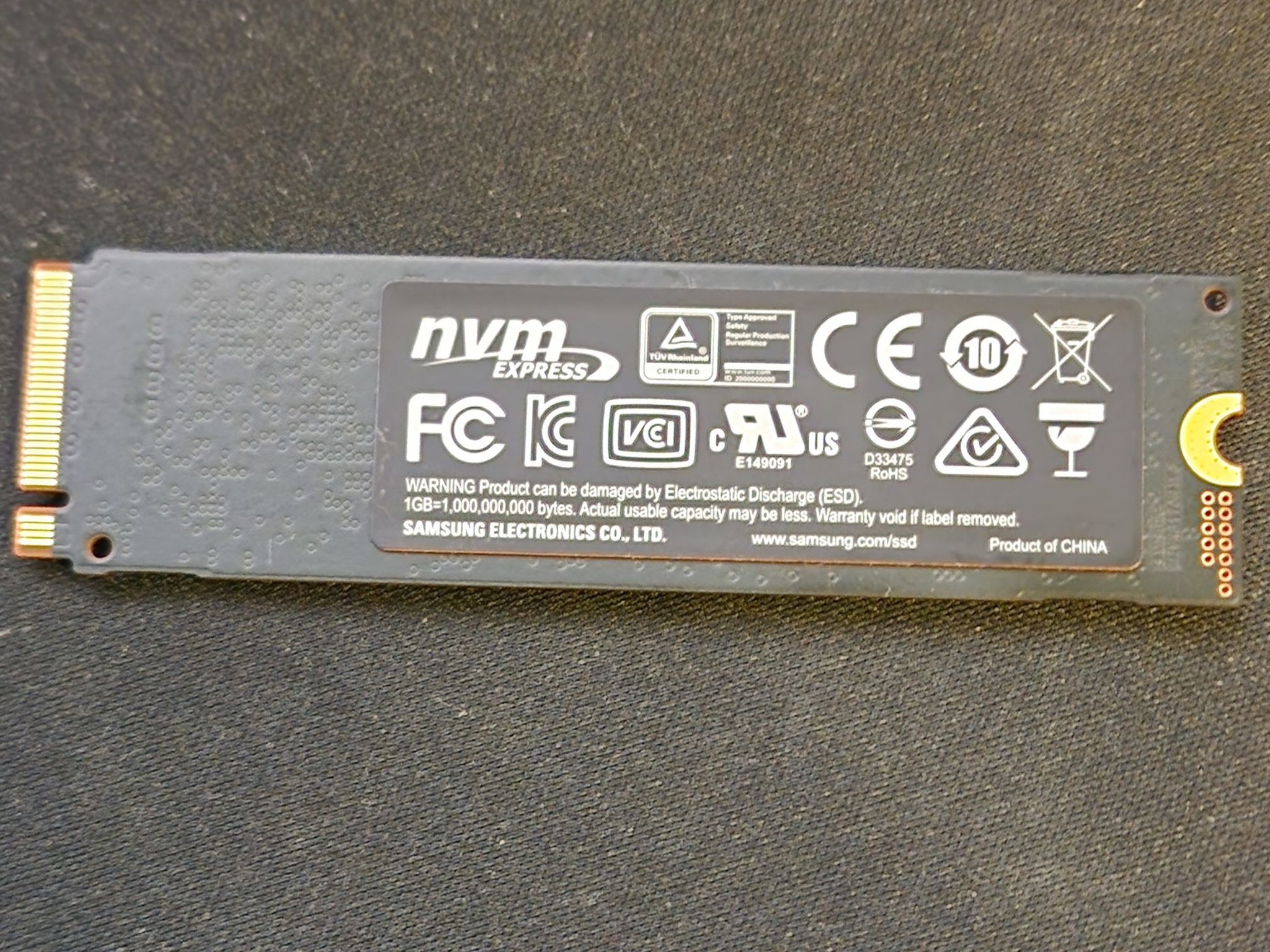 SAMSUNG 970 EVO SSD 1TB - M.2 NVMe