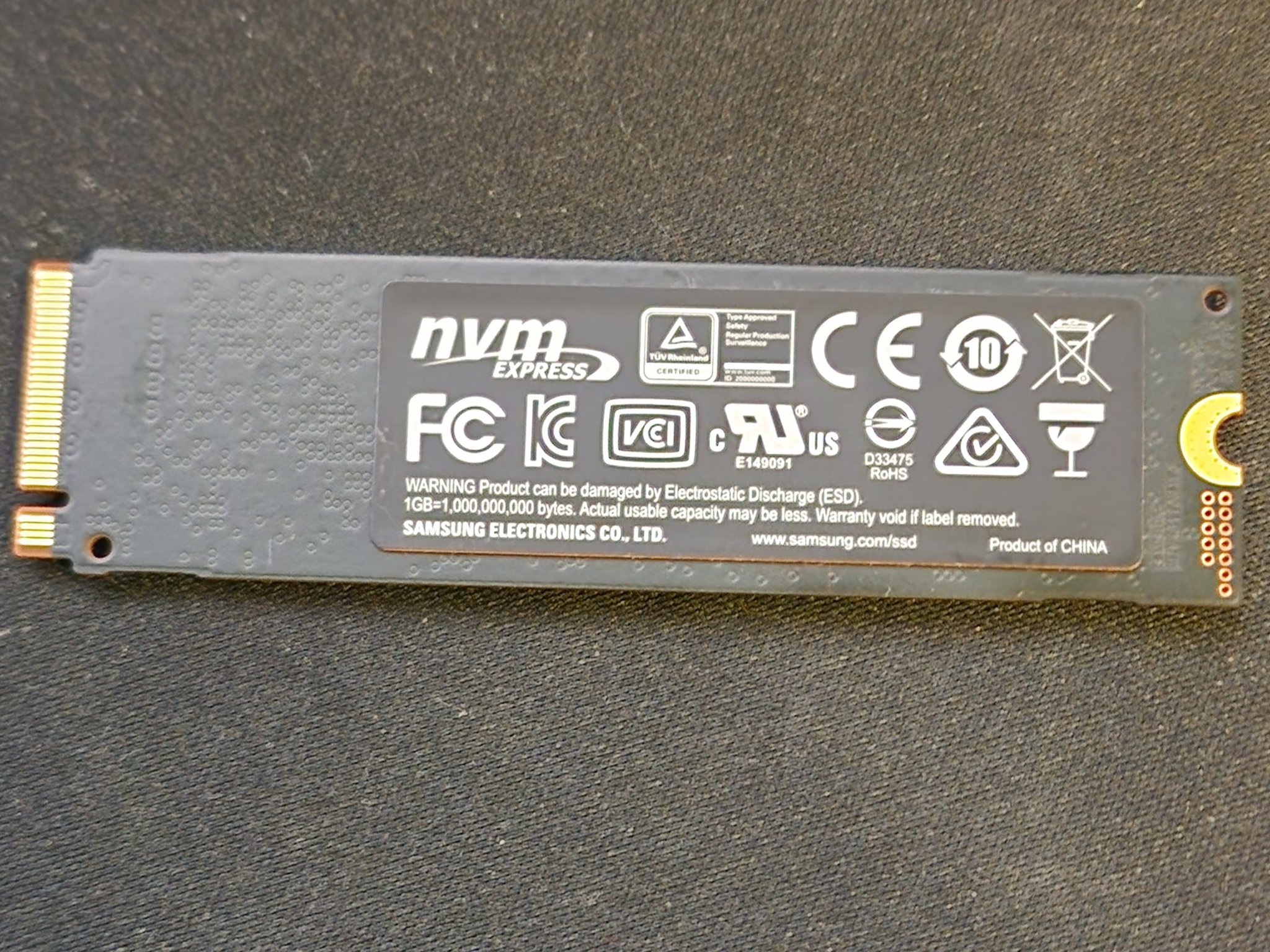 SAMSUNG 970 EVO SSD 1TB - M.2 NVMe