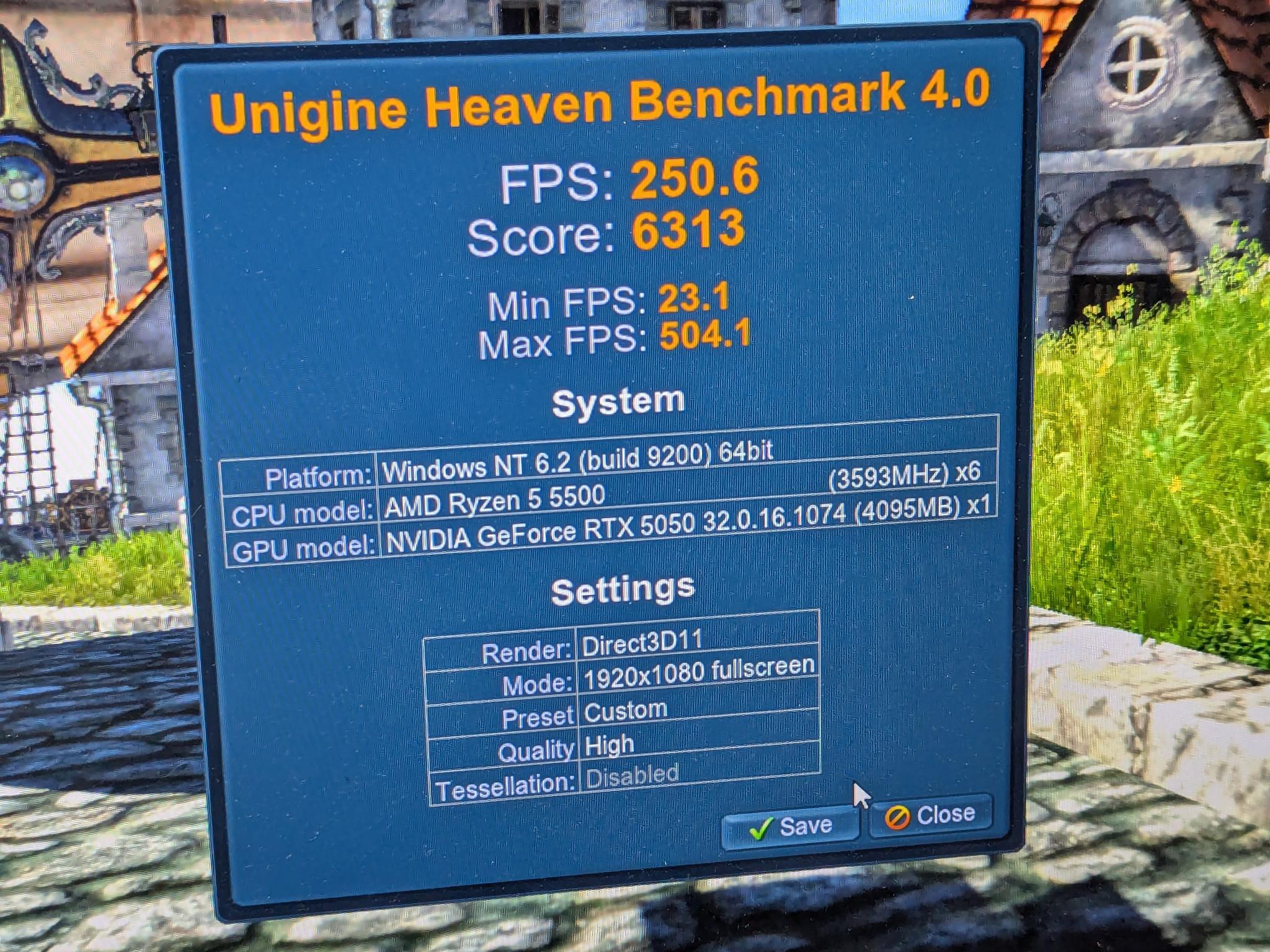 GAMING PC|AMD RYZEN 5 5500|GEFORCE RTX 5050 8GB|16GB DDR4 3200|1 TB NVME SSD|WINDOWS 11 PRO ACTIVE