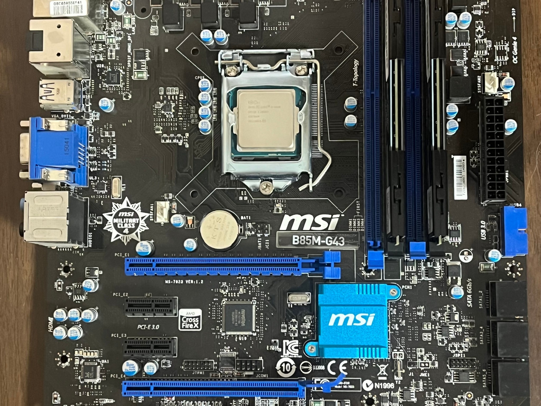 MSI B85M | I5-4460 | 8GB RAM Included | Latest BIOS | With I/O Shield