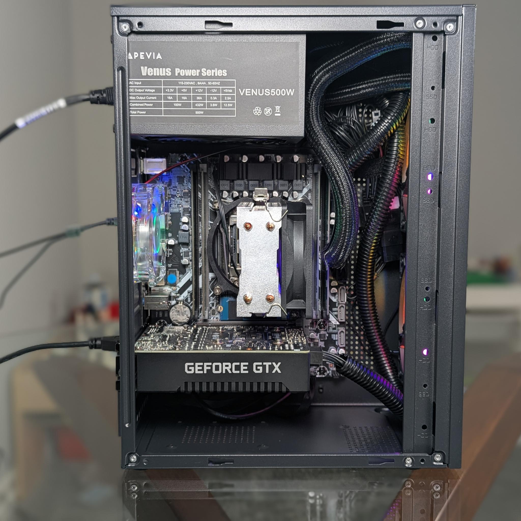 The "Glowbox - I Wanna Try PC Gaming" PC | 14-Core Intel  CPU | Nvidia GTX 1660 Super GPU | 16GB RAM
