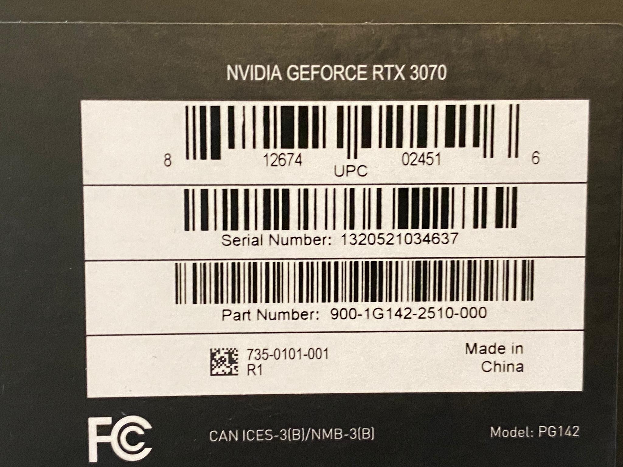 Nvidia RTX 3070 Founders Edition