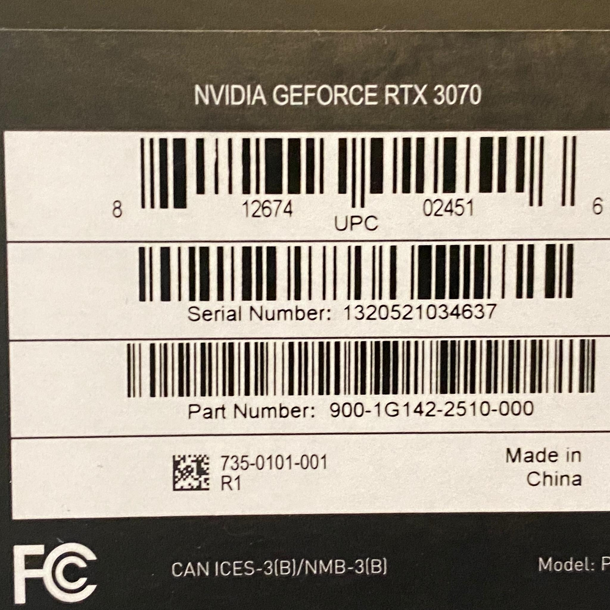Nvidia RTX 3070 Founders Edition