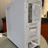 NEW - White Compact Dual-Chamber Mid Tower Airflow Case with Tempered Glass