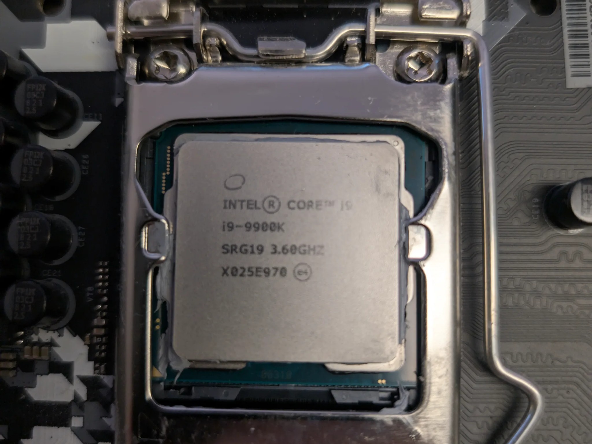 i9-9900k,  Asrock z390 Steel Legend, Plus memory and Wifi Card