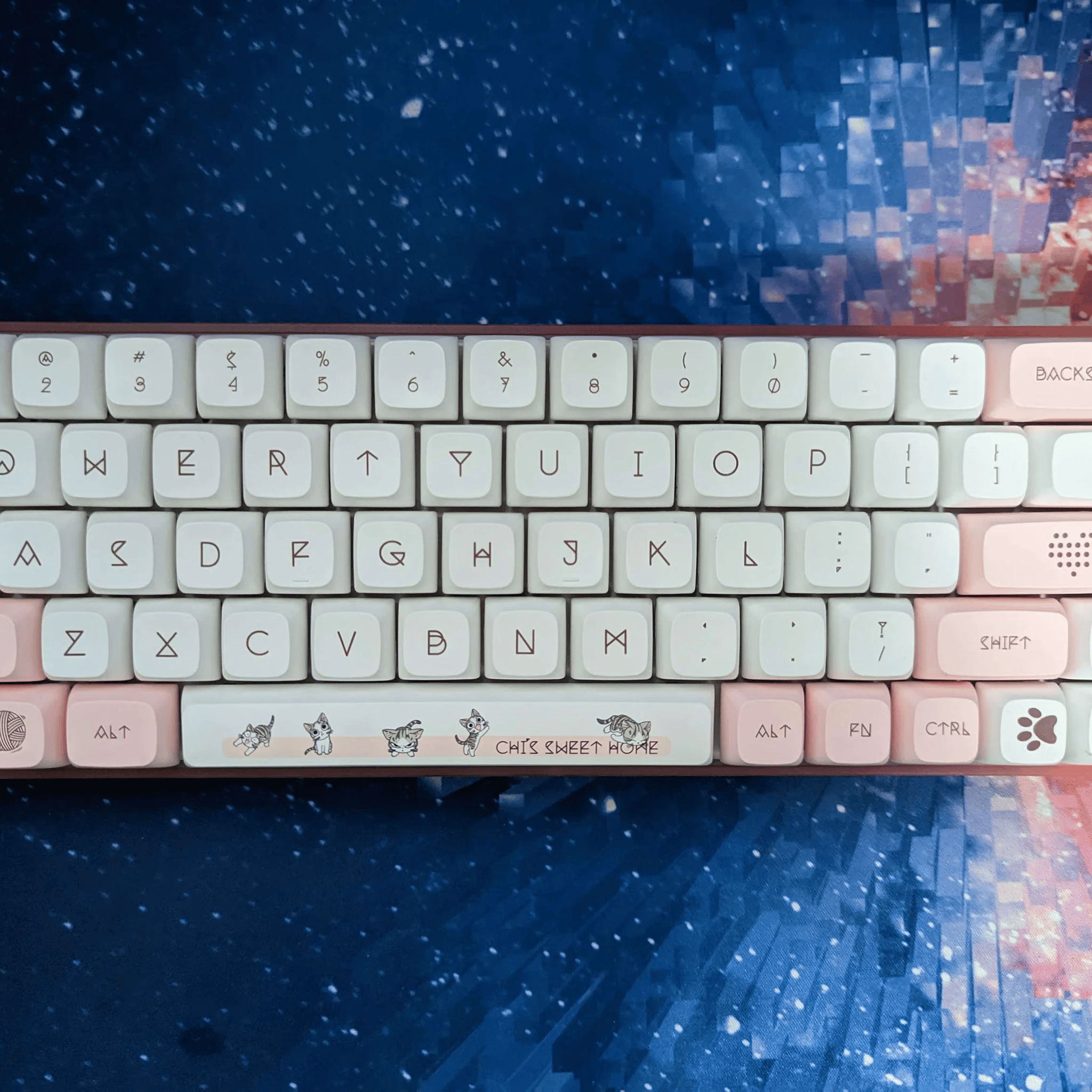 "Cute Kitties" TES68 65% Keyboard