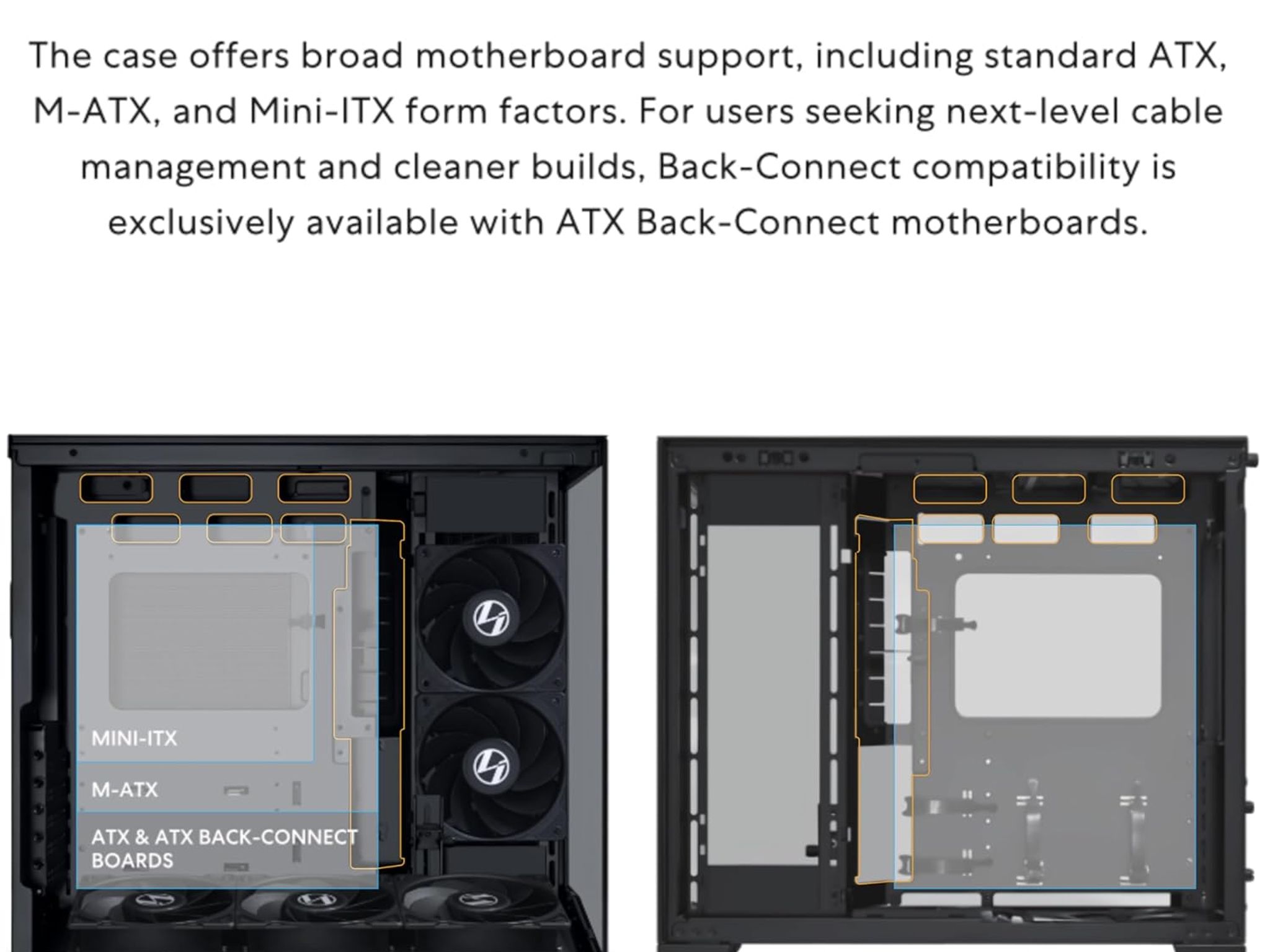 Lian Li O11D MINI V2 Flow-ATX Mid-Tower PC Case-Black-O11DMIV2FX