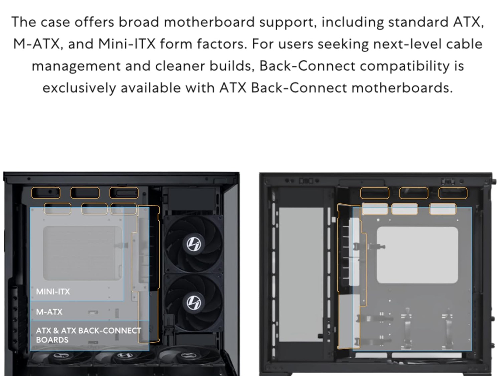 Lian Li O11D MINI V2 Flow-ATX Mid-Tower PC Case-Black-O11DMIV2FX