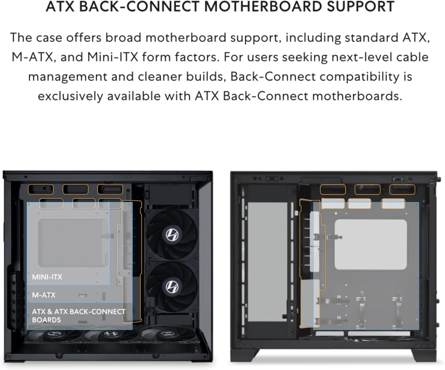 Lian Li O11D MINI V2 Flow-ATX Mid-Tower PC Case-Black-O11DMIV2FX