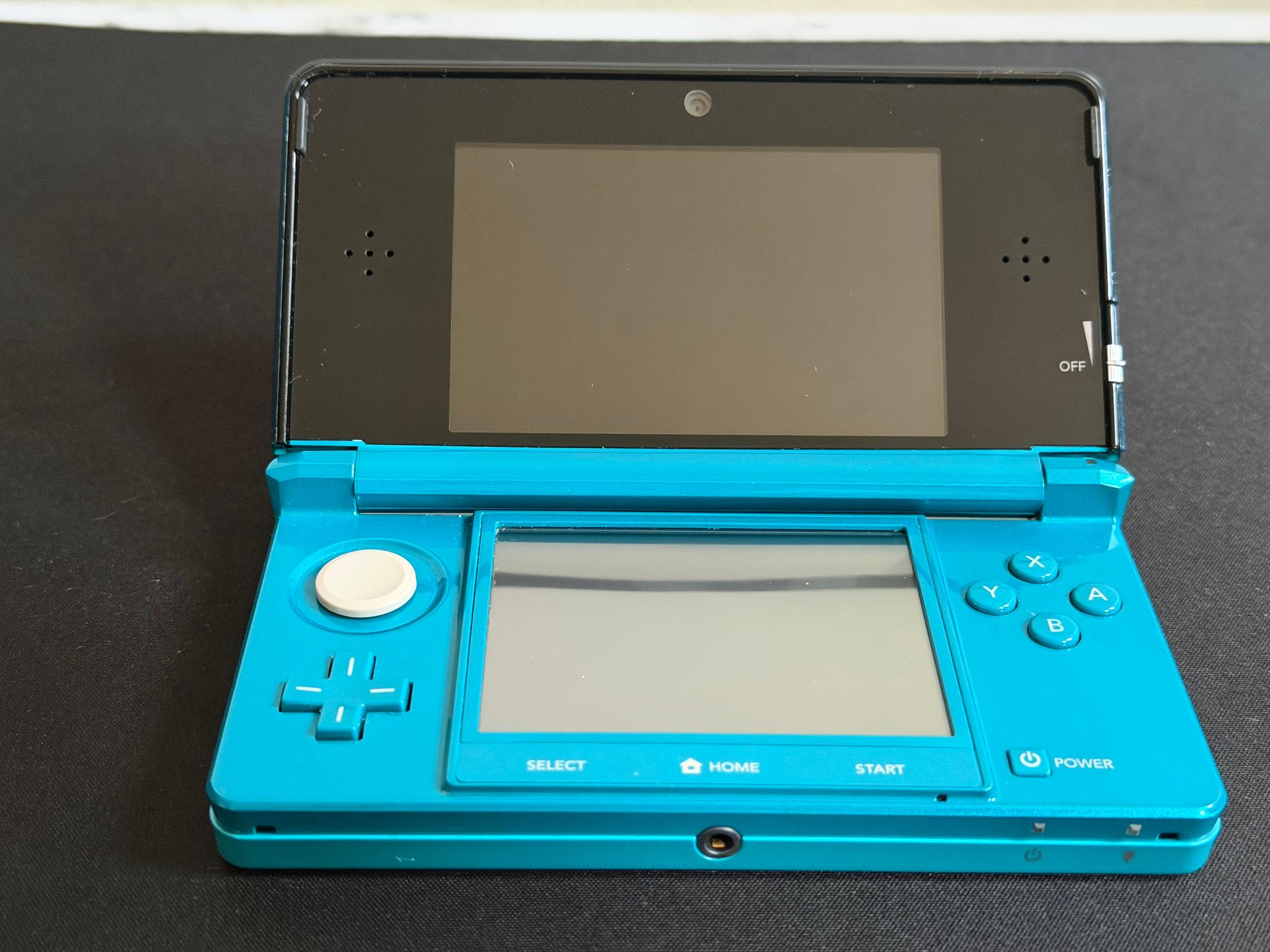 Nintendo 3DS Aqua Blue Teal Console CTR-001 USA System, Tested