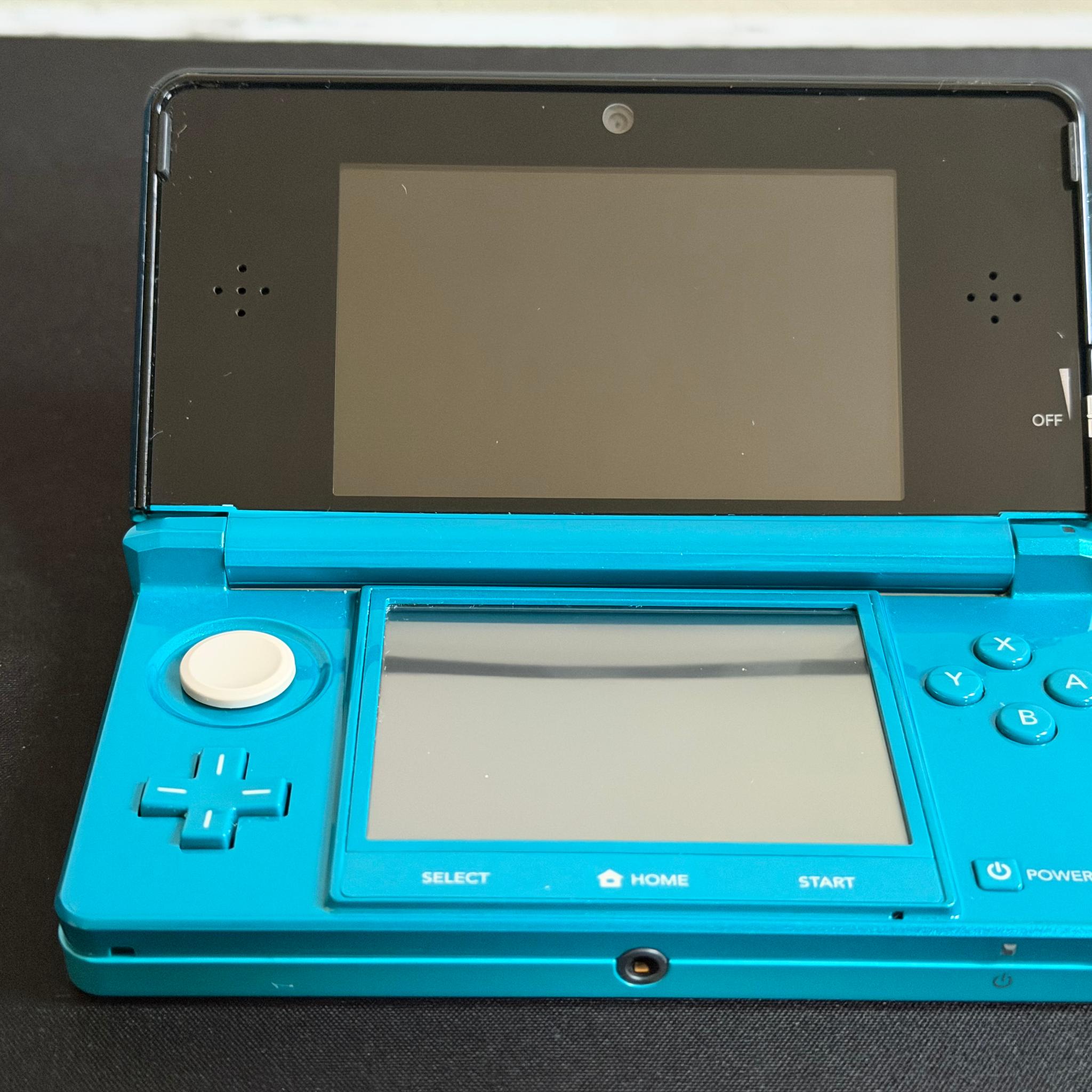 Nintendo 3DS Aqua Blue Teal Console CTR-001 USA System, Tested